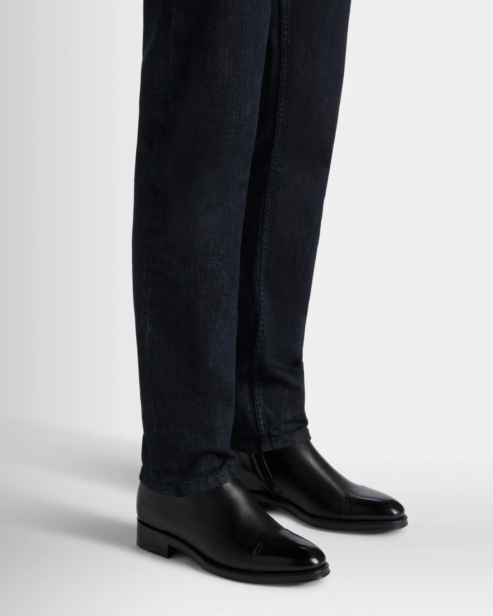 Adrien Brody Travel Collection Bootie In Black Leather