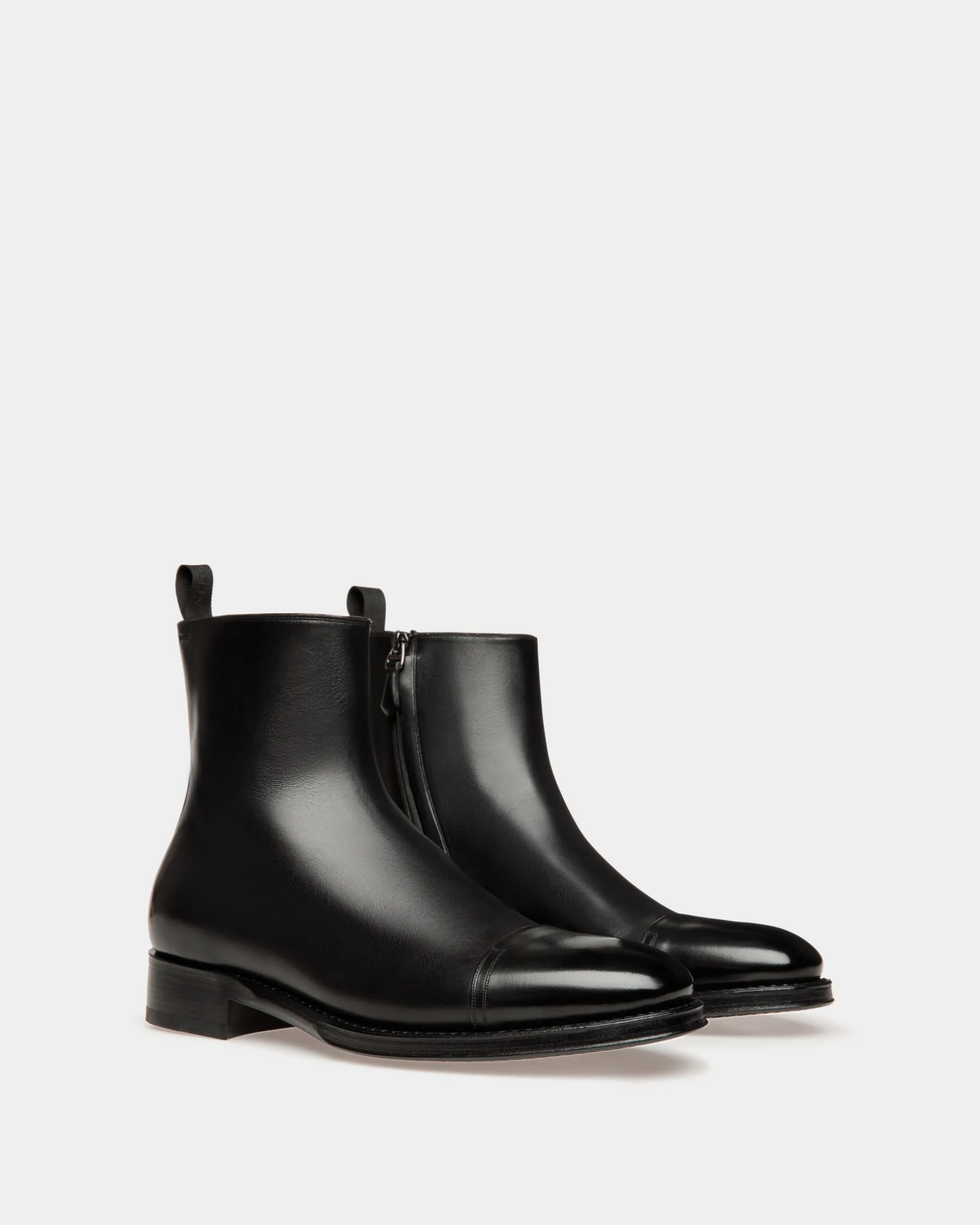 Adrien Brody Travel Collection Bootie In Black Leather