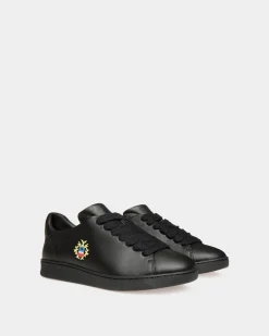 Adrien Brody Travel Collection Sneaker In Black Leather