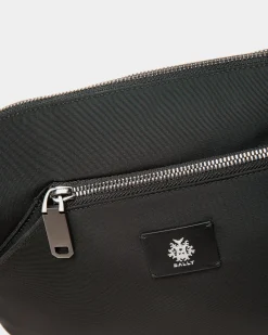 Adrien Brody Travel Collection Crossbody In Black Nylon