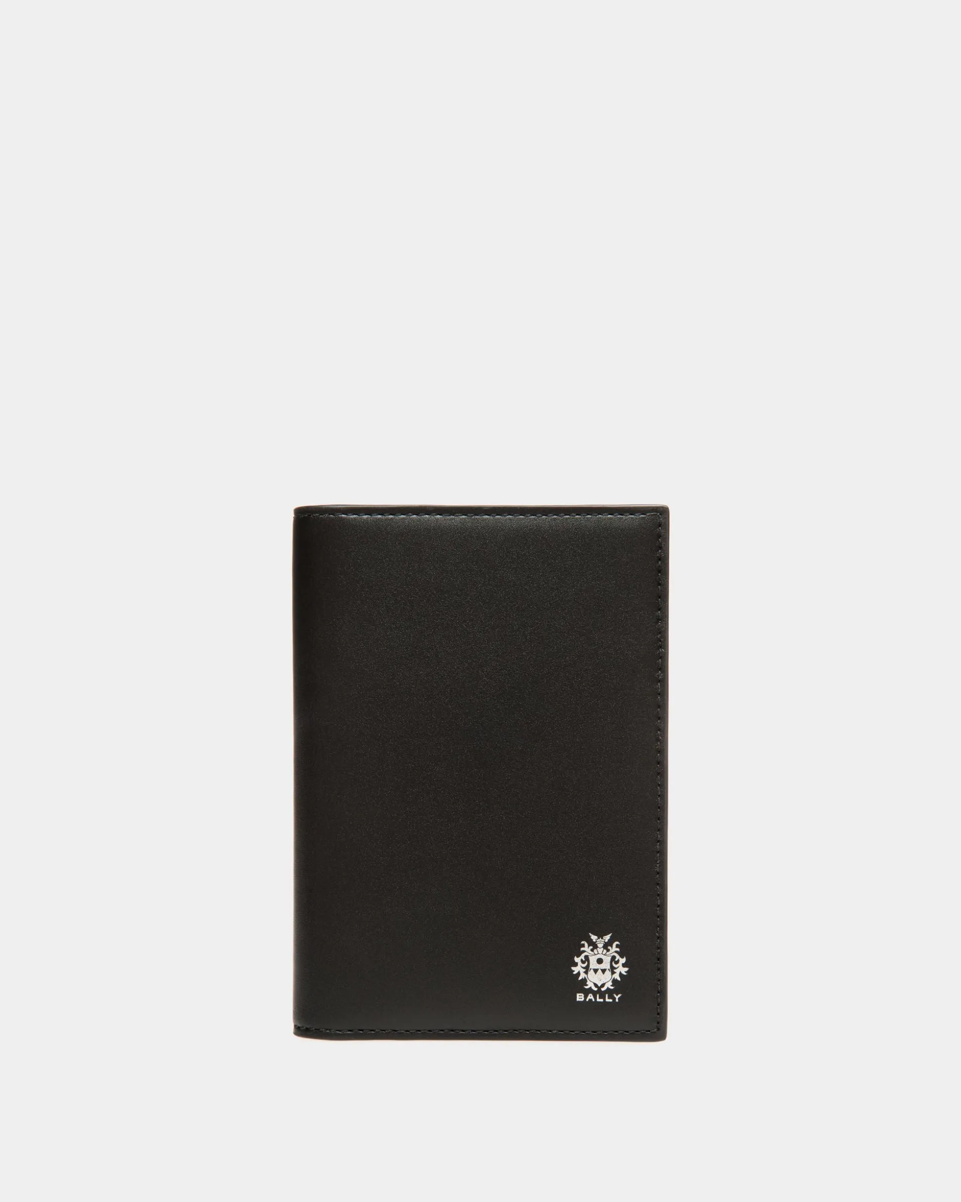 Adrien Brody Travel Collection Passport Case In Black And Yellow Leather