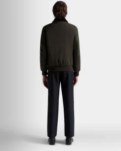 Adrien Brody Travel Collection Blouson In Olive Green Nylon