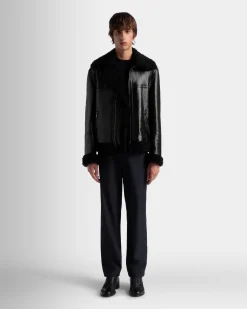 Adrien Brody Travel Collection Blouson In Black Leather