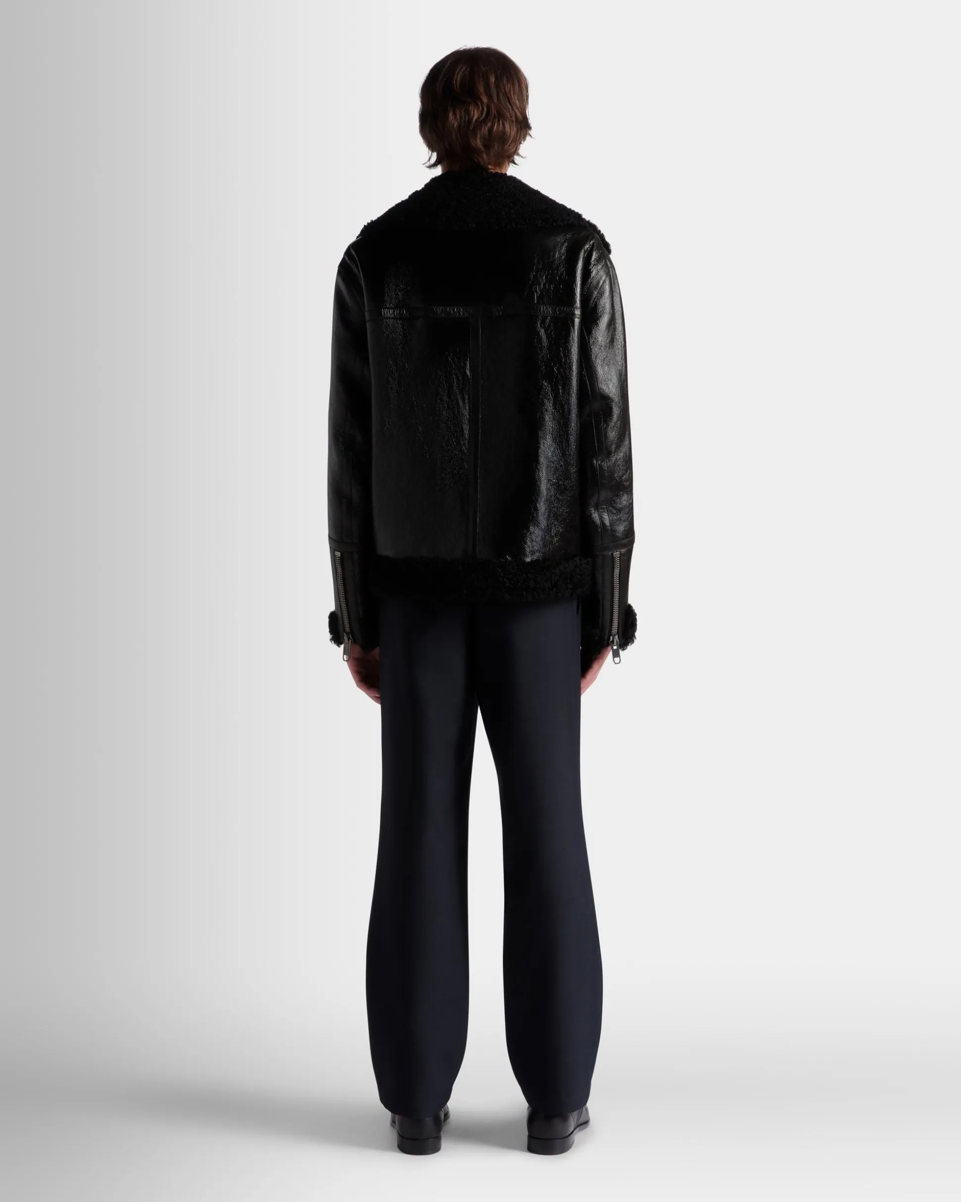 Adrien Brody Travel Collection Blouson In Black Leather