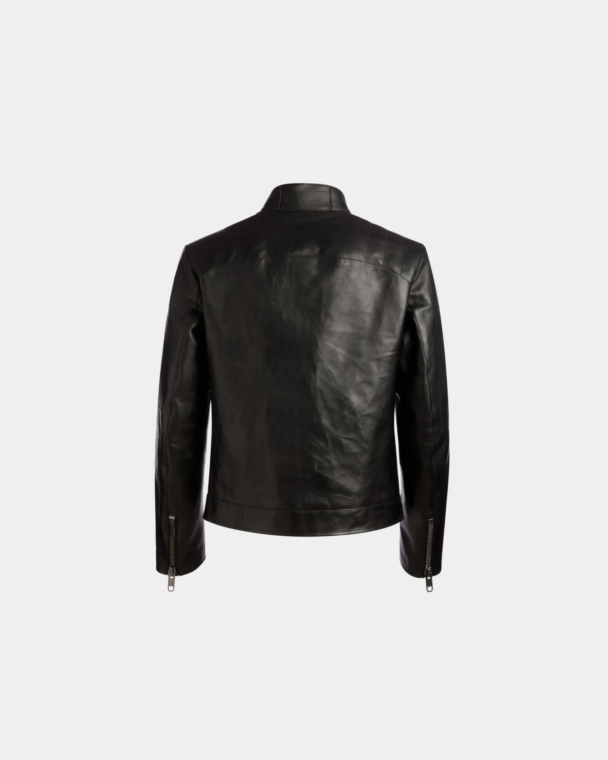 Adrien Brody Travel Collection Biker Jacket In Black Leather