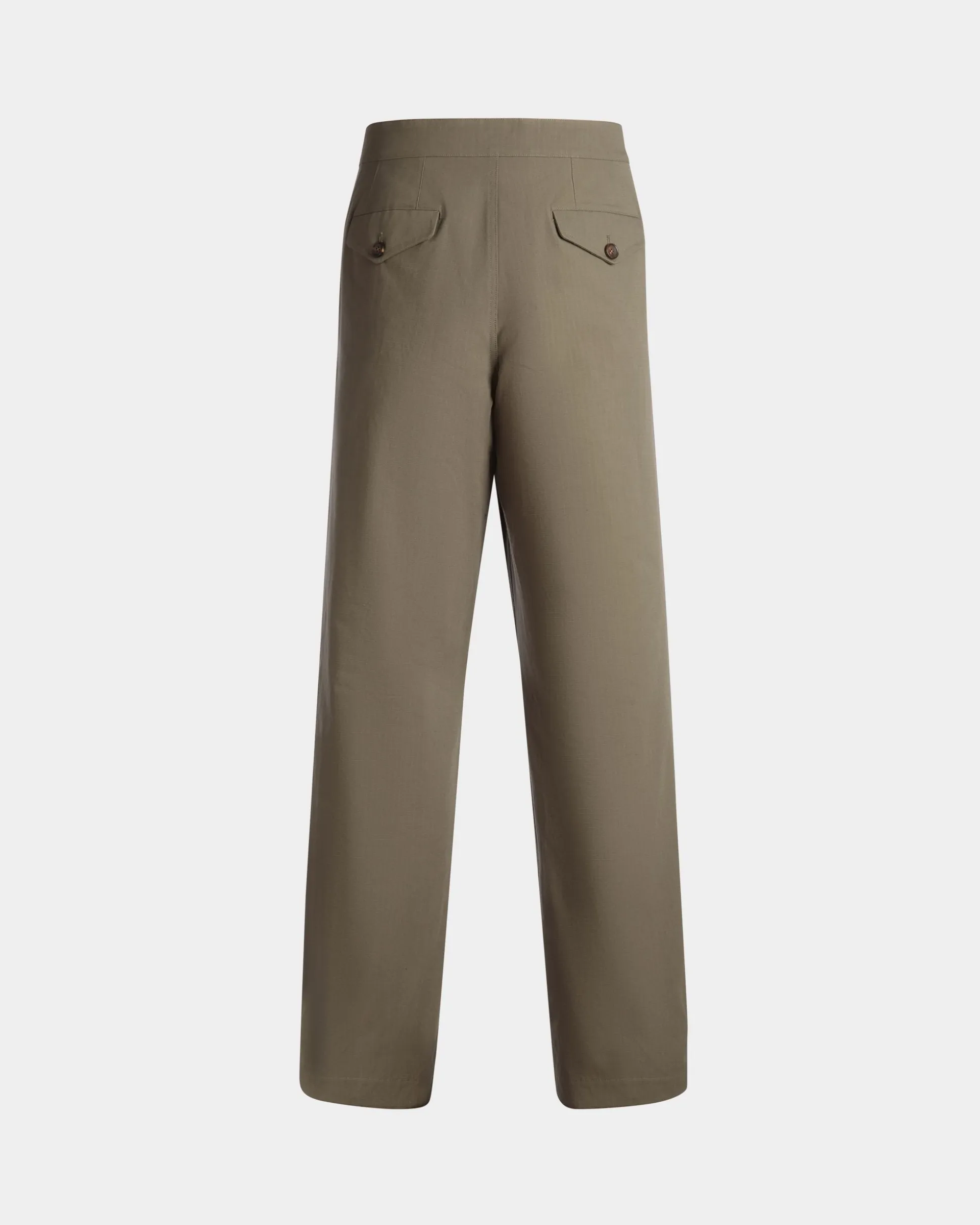 Adrien Brody Travel Collection Pants In Military Green Cotton