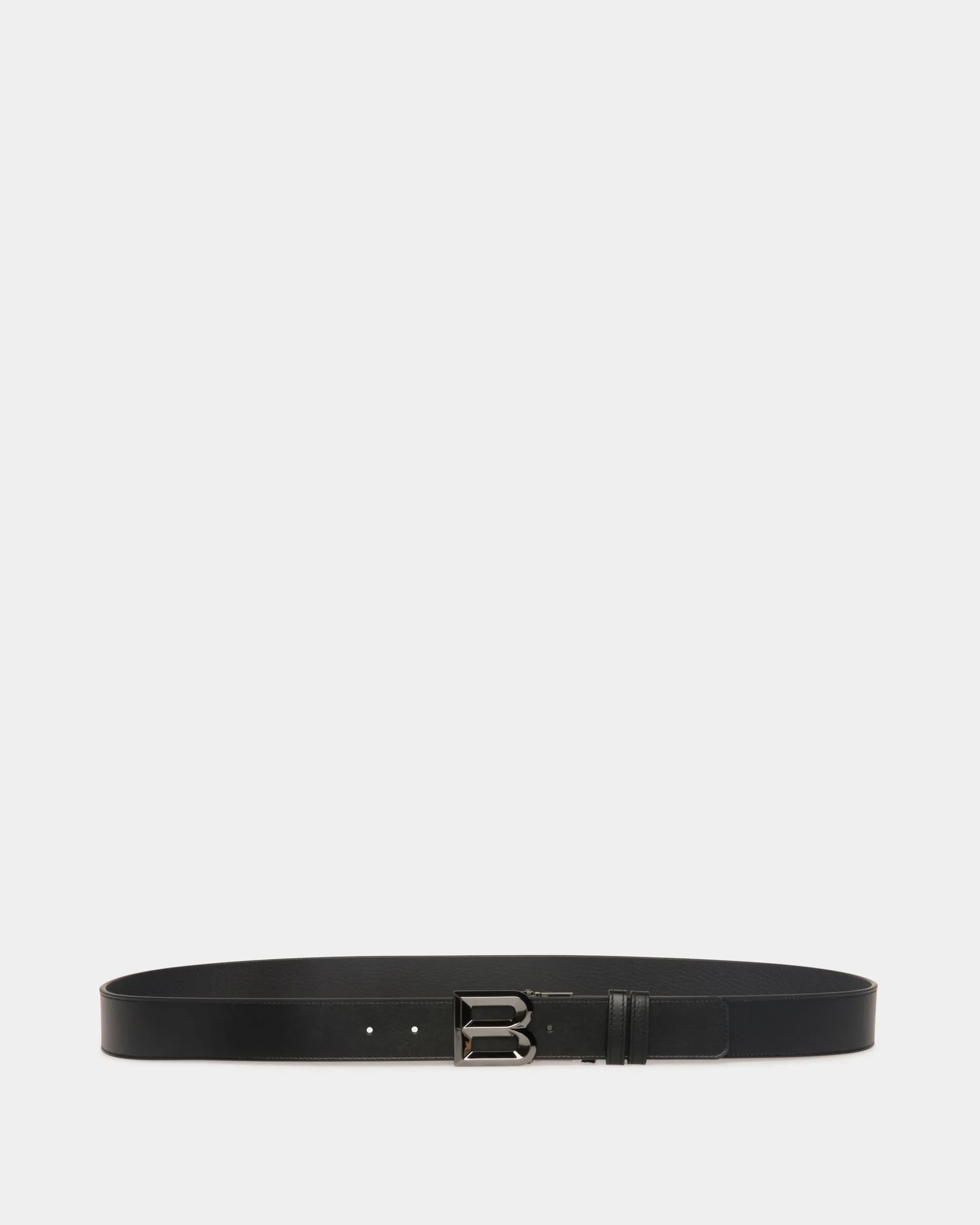 B Bold 35mm Reversible And Adjustable Belt In Black Leather