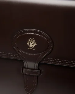 Beckett Briefcase In Ebano Leather