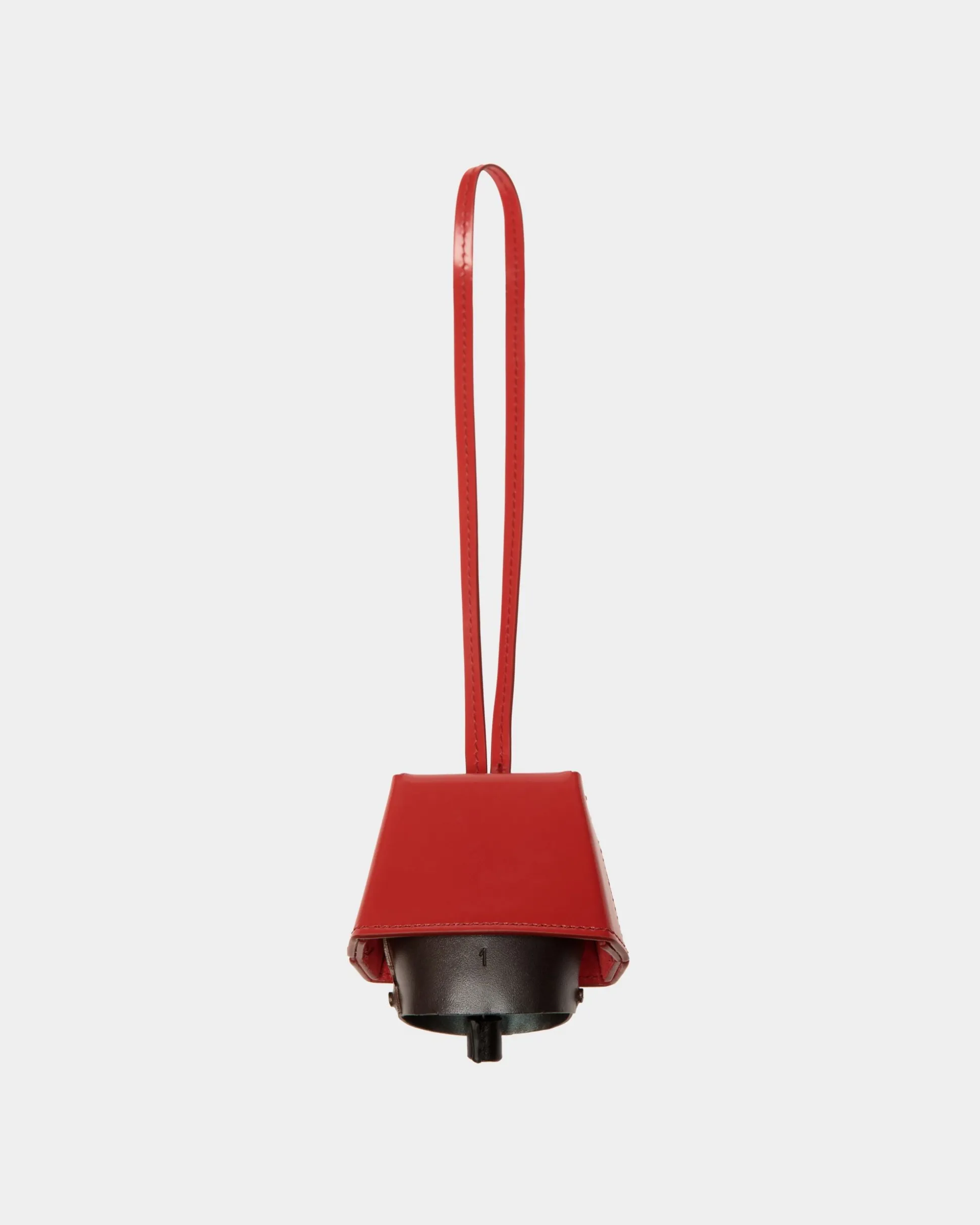 Belle Charm in Candy Red Brushed Leather