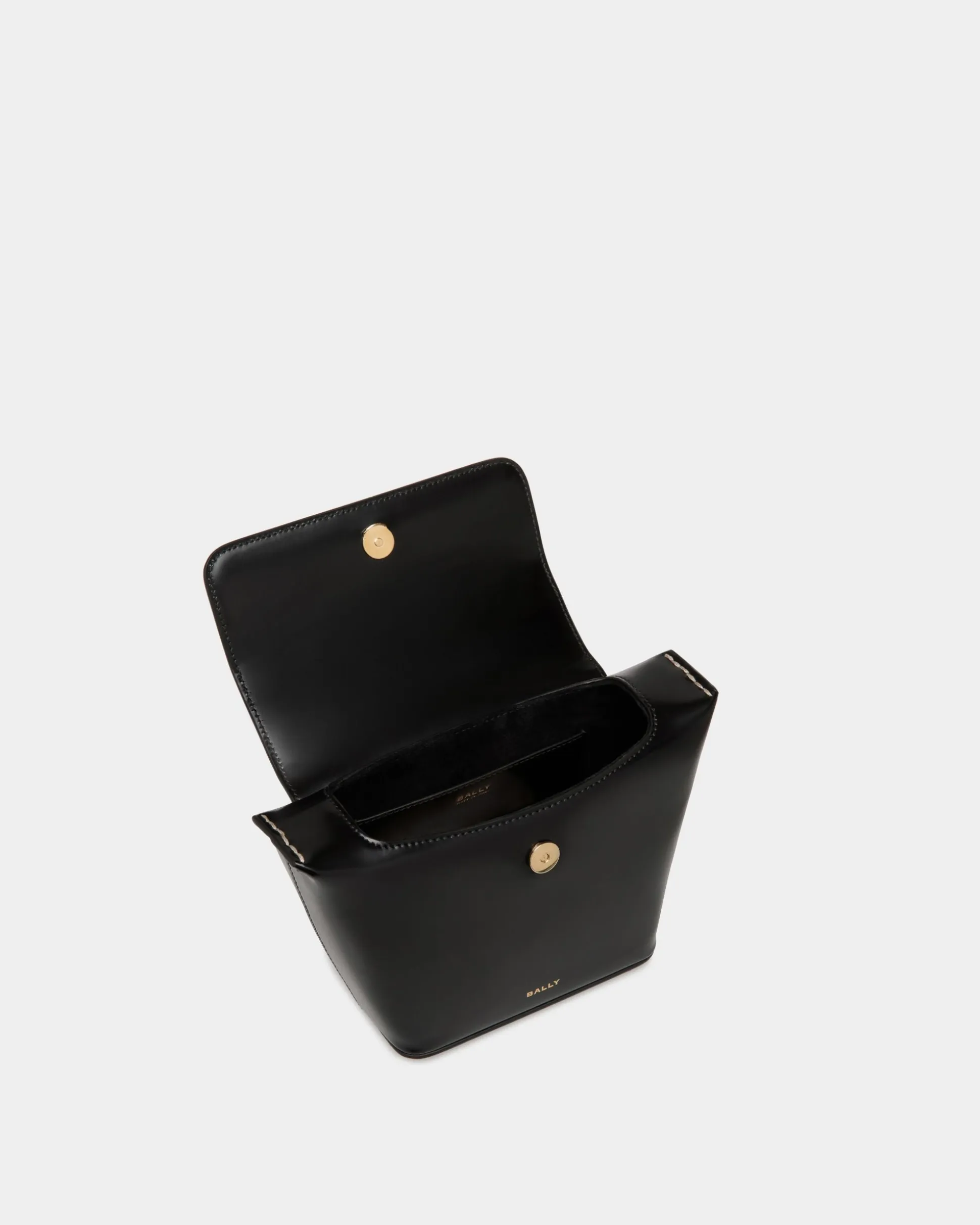 Belle Minibag In Black Brushed Leather