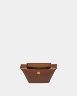 Belle Top Handle Bag in Brown Leather
