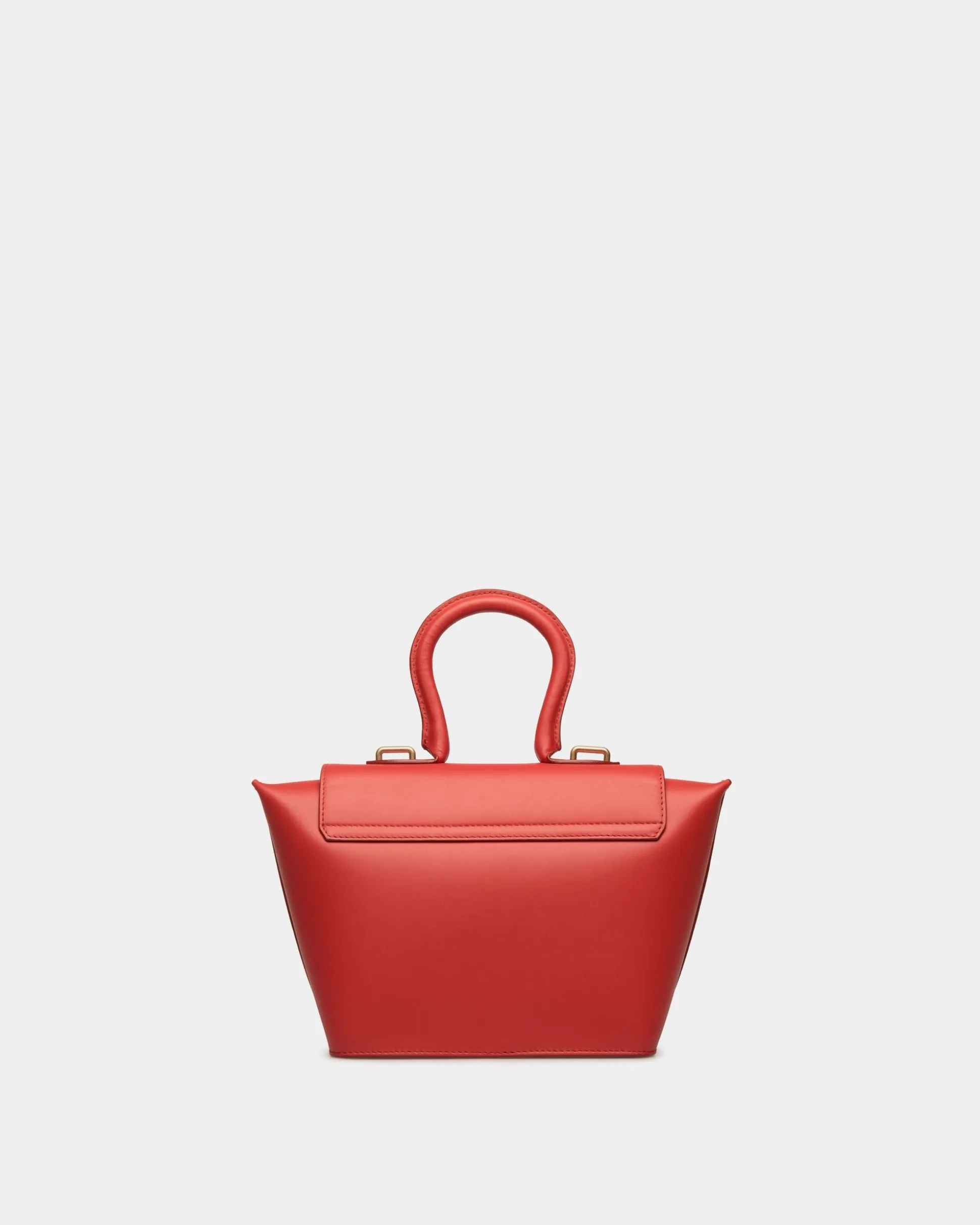 Belle Top Handle Bag in Candy Red Leather