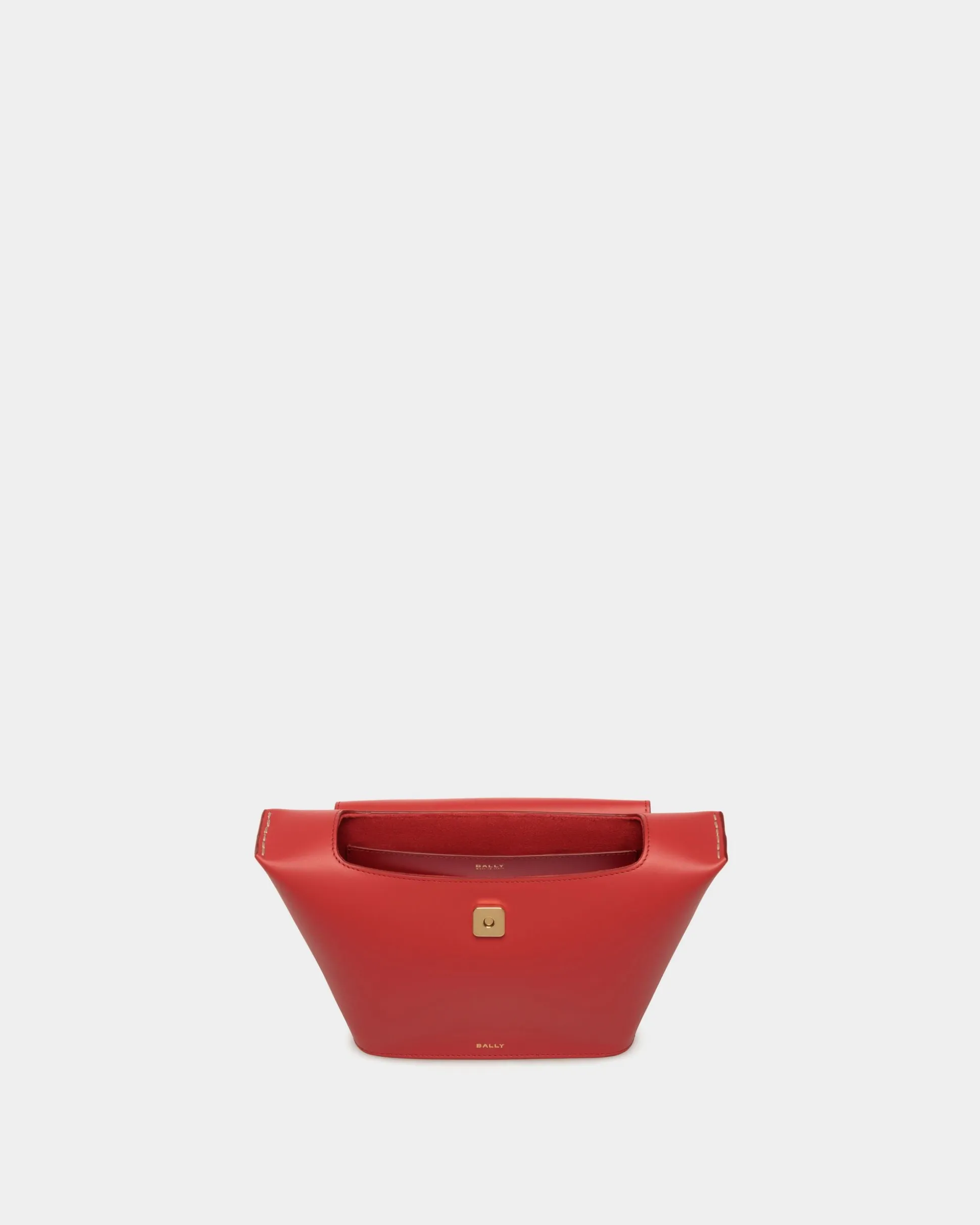 Belle Top Handle Bag in Candy Red Leather