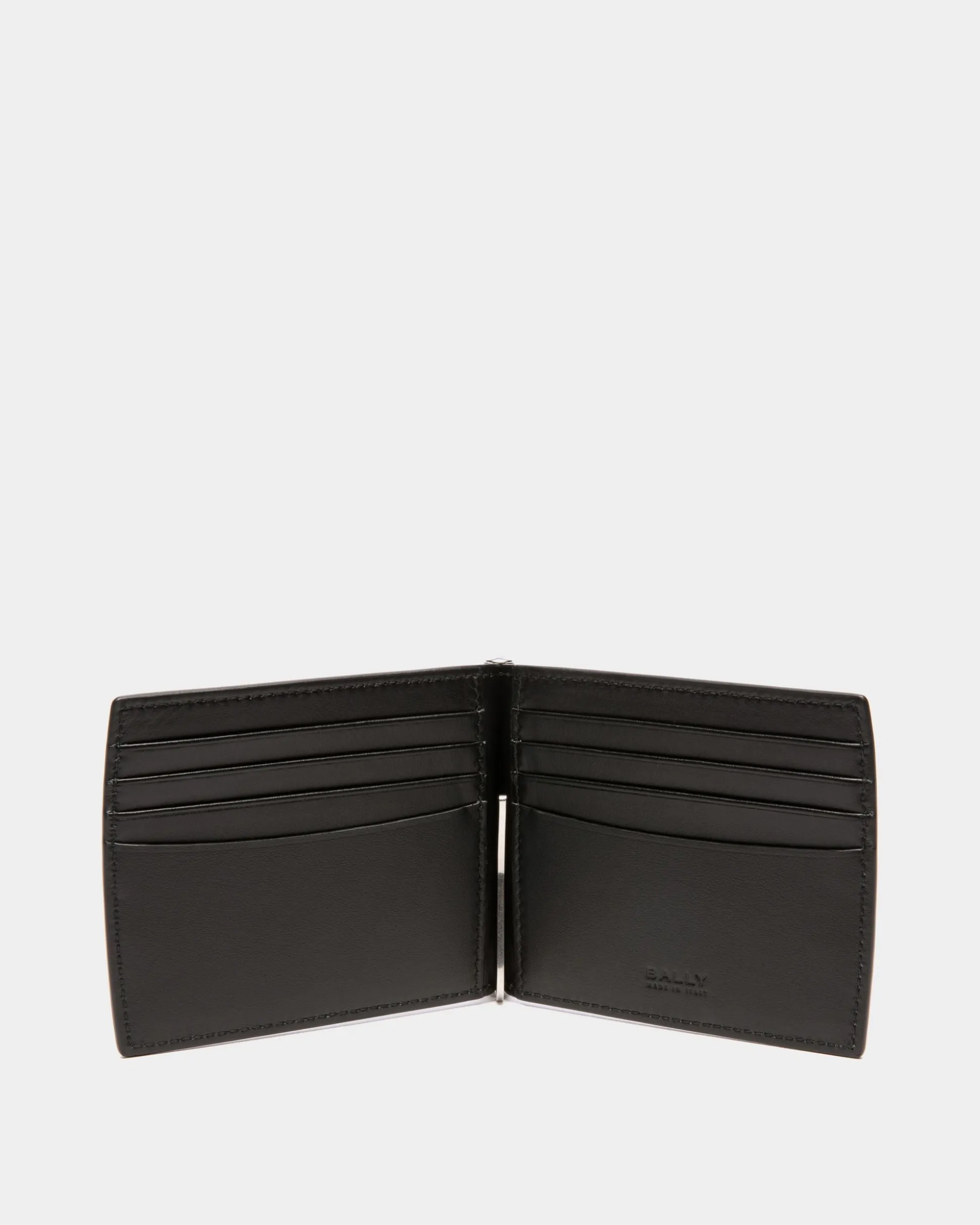 Busy Bally Bifold Wallet in Black Leather