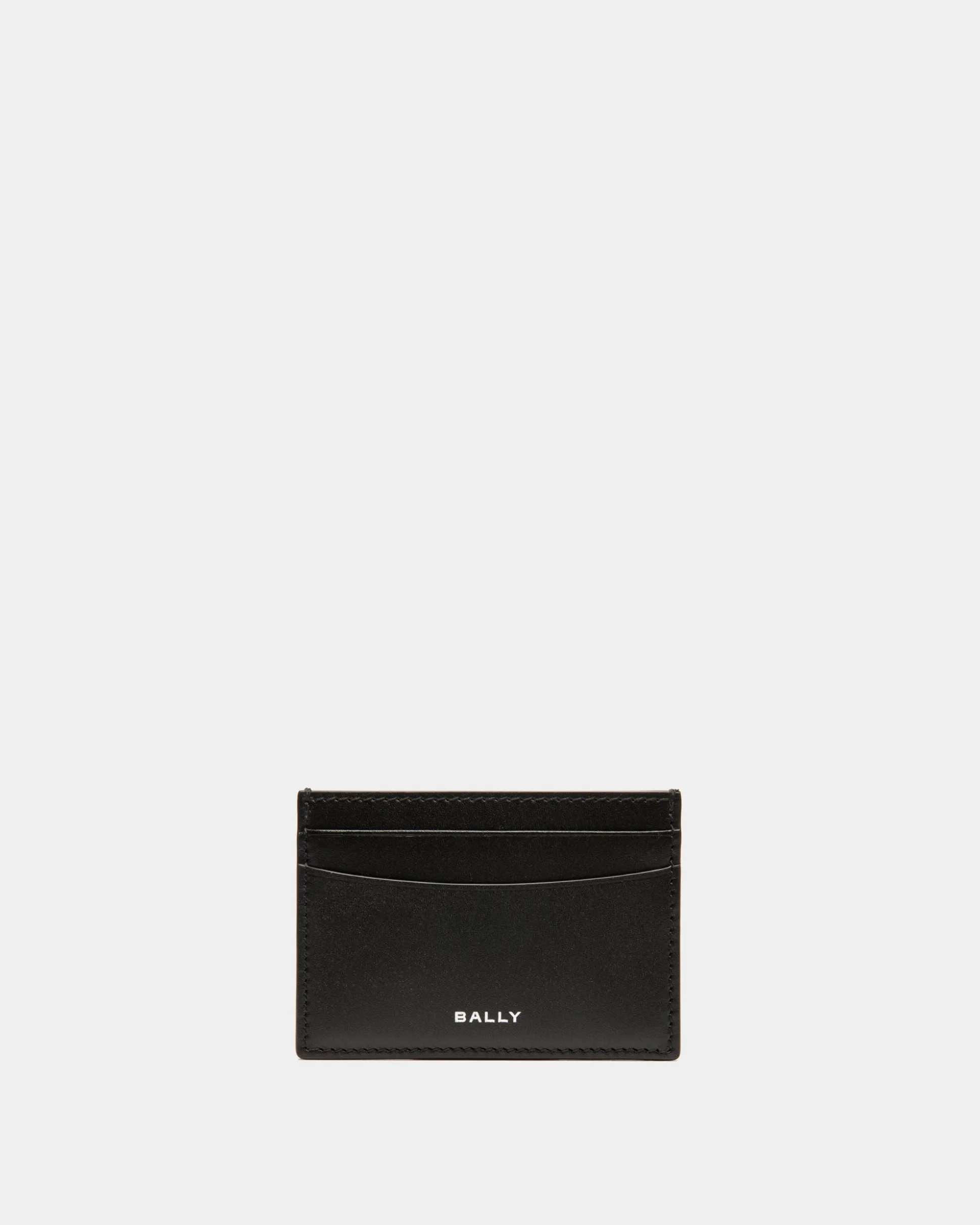 Busy Bally Card Holder in Black Leather