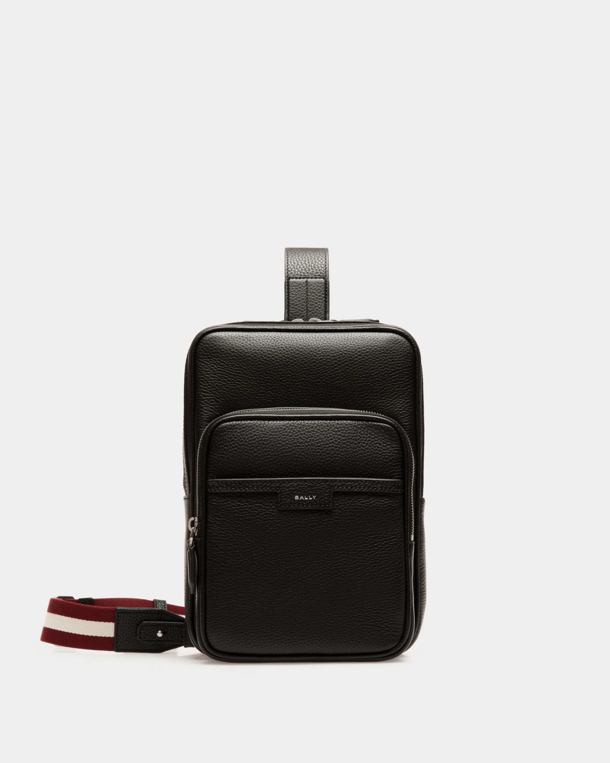Code Slingbag in Black Leather