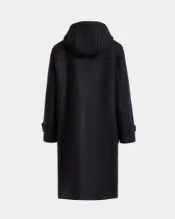 Duffel Coat In Navy Blue Wool