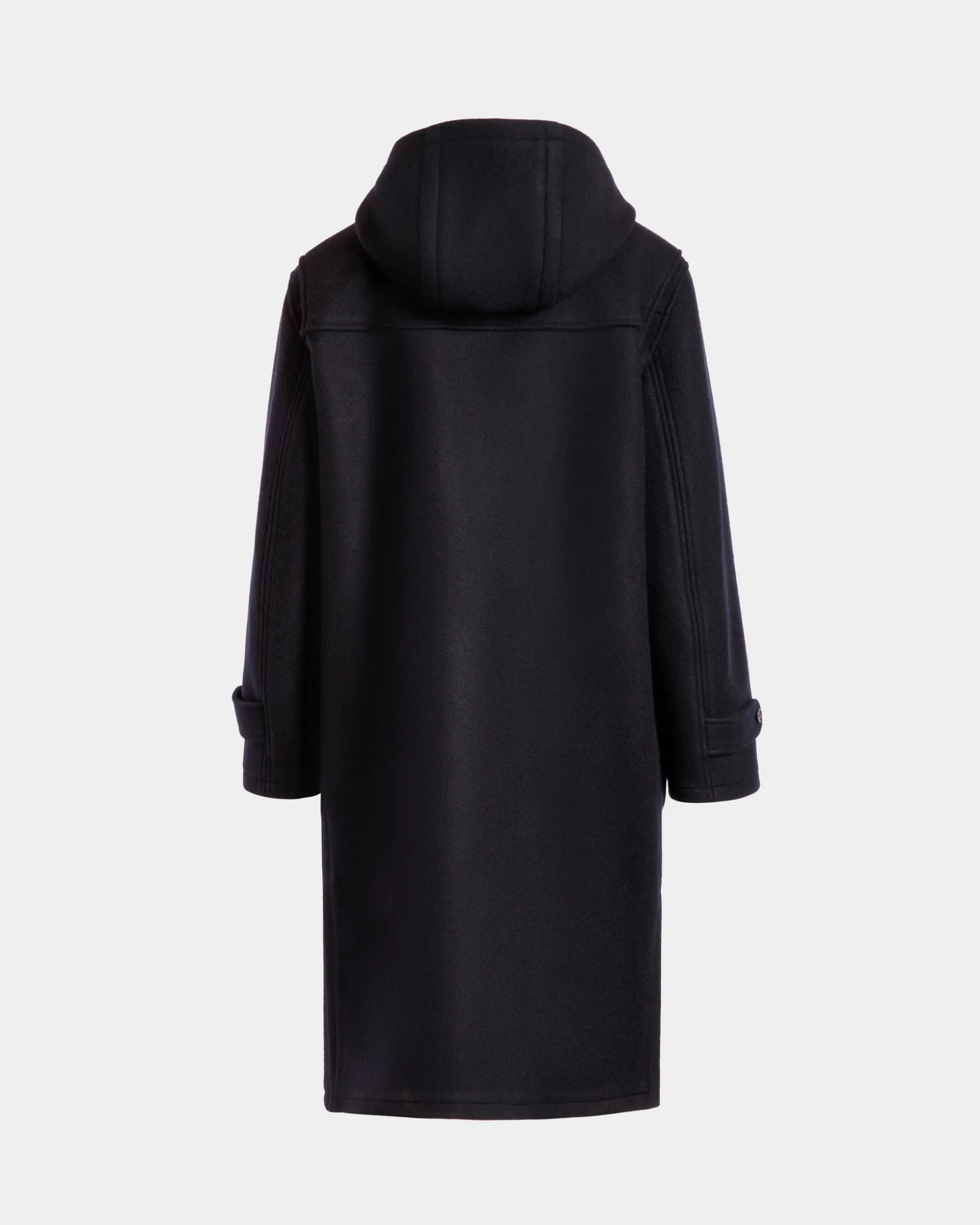 Duffel Coat In Navy Blue Wool