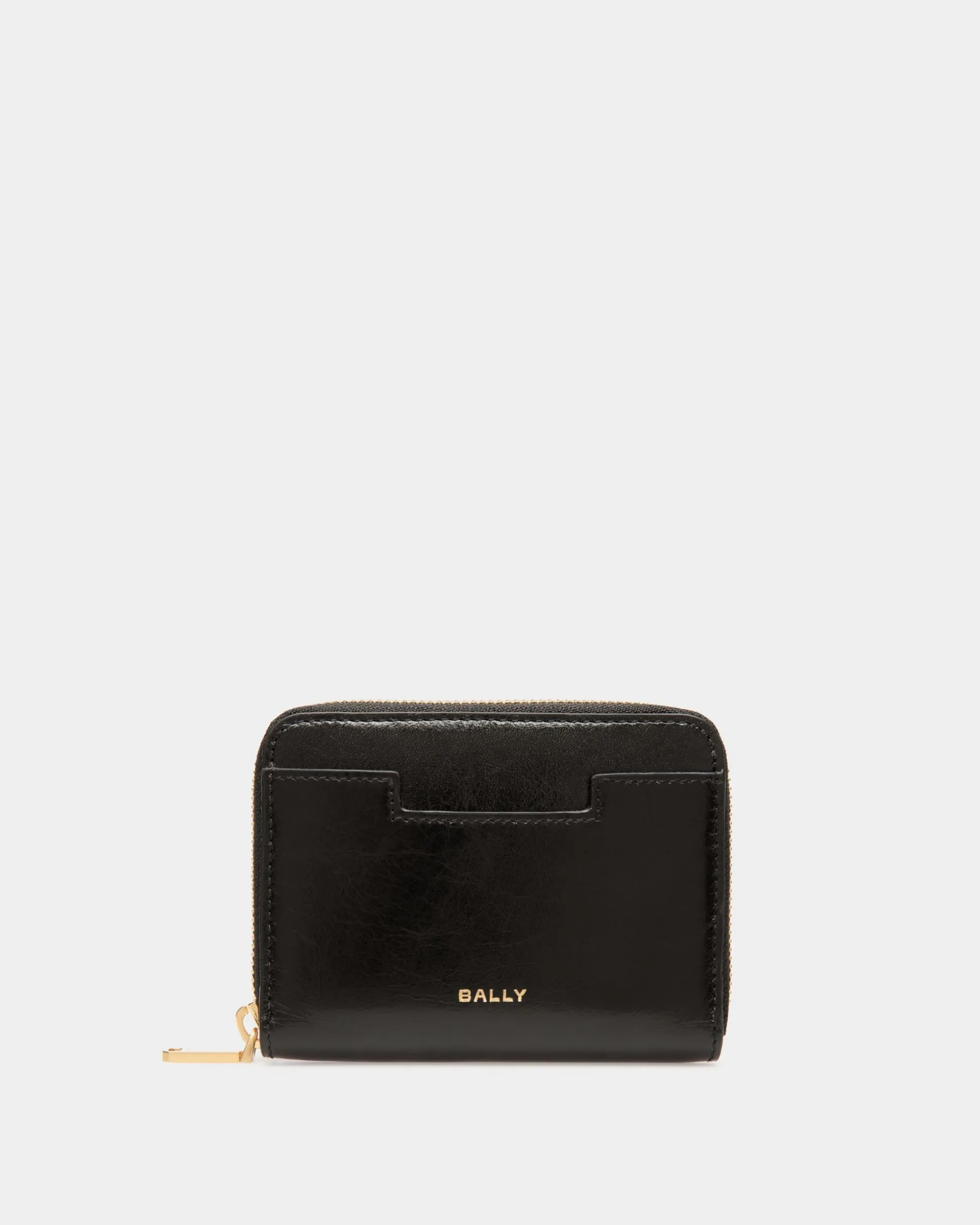 Easy Bally Bifold In Black Leather