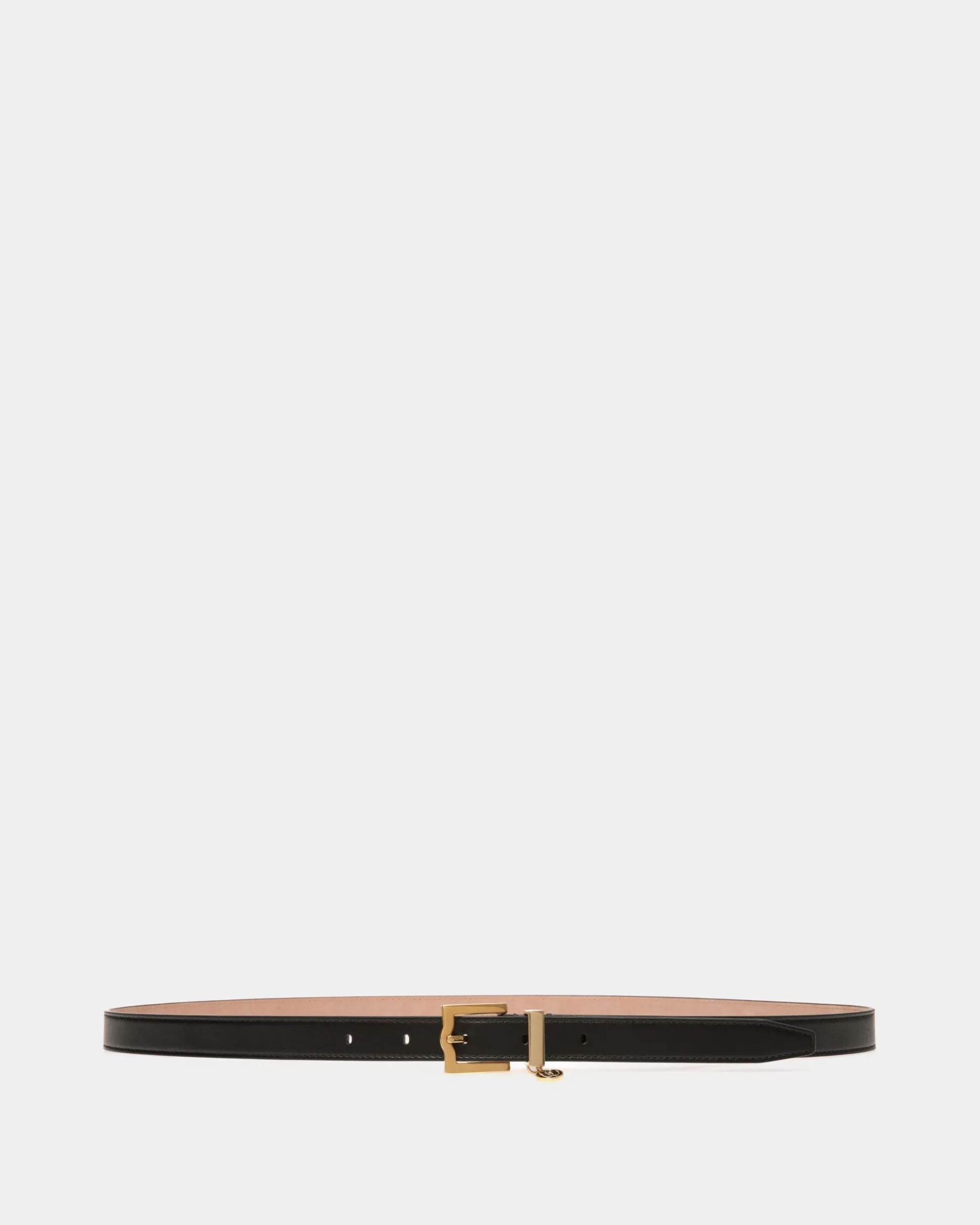 Emblem 20 Mm Belt In Black Leather