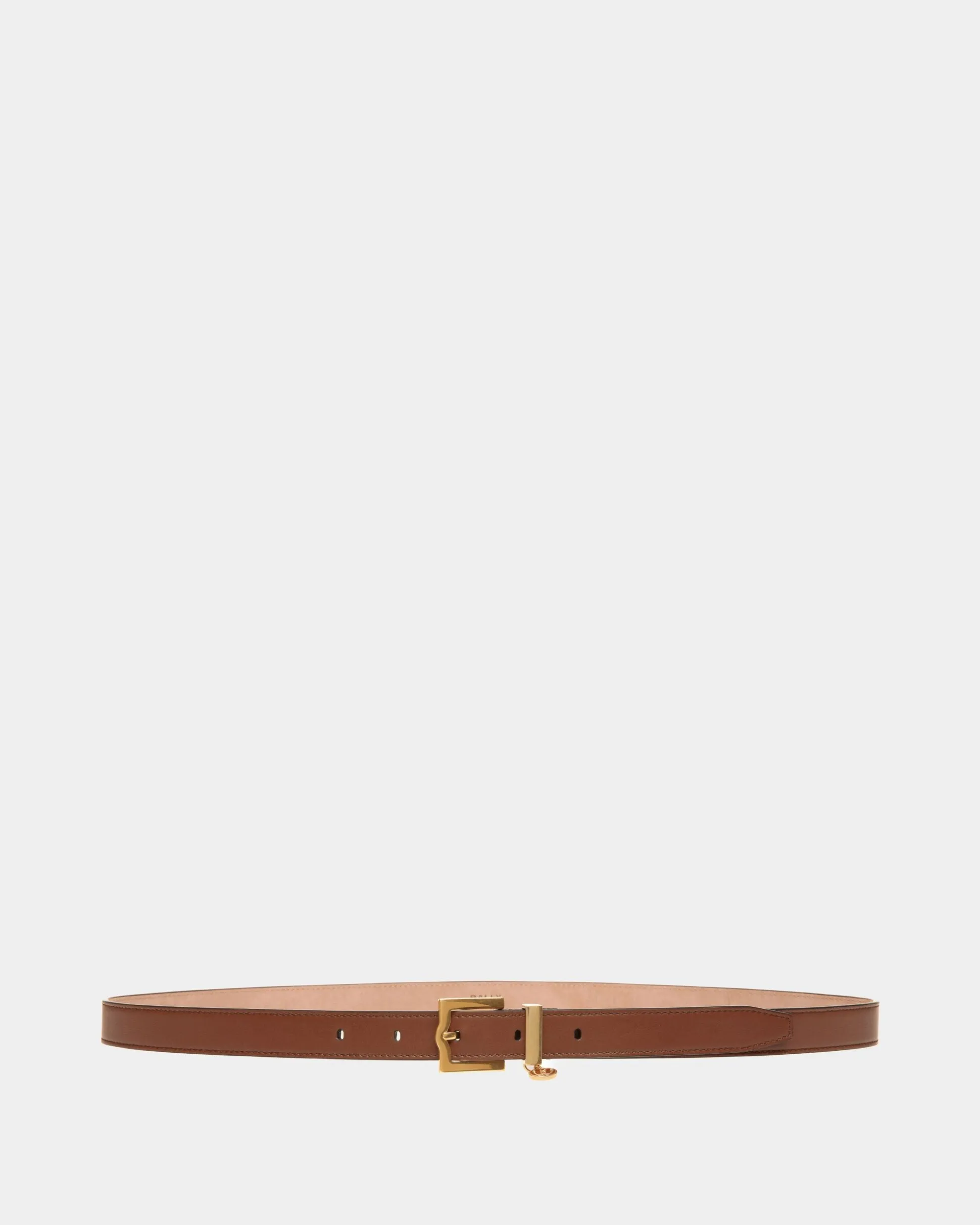 Emblem 20mm Belt in Brown Leather