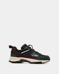 Faster Sneaker In Bottle Green Leather and Nylon