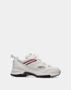 Faster Sneaker In White Leather and Nylon