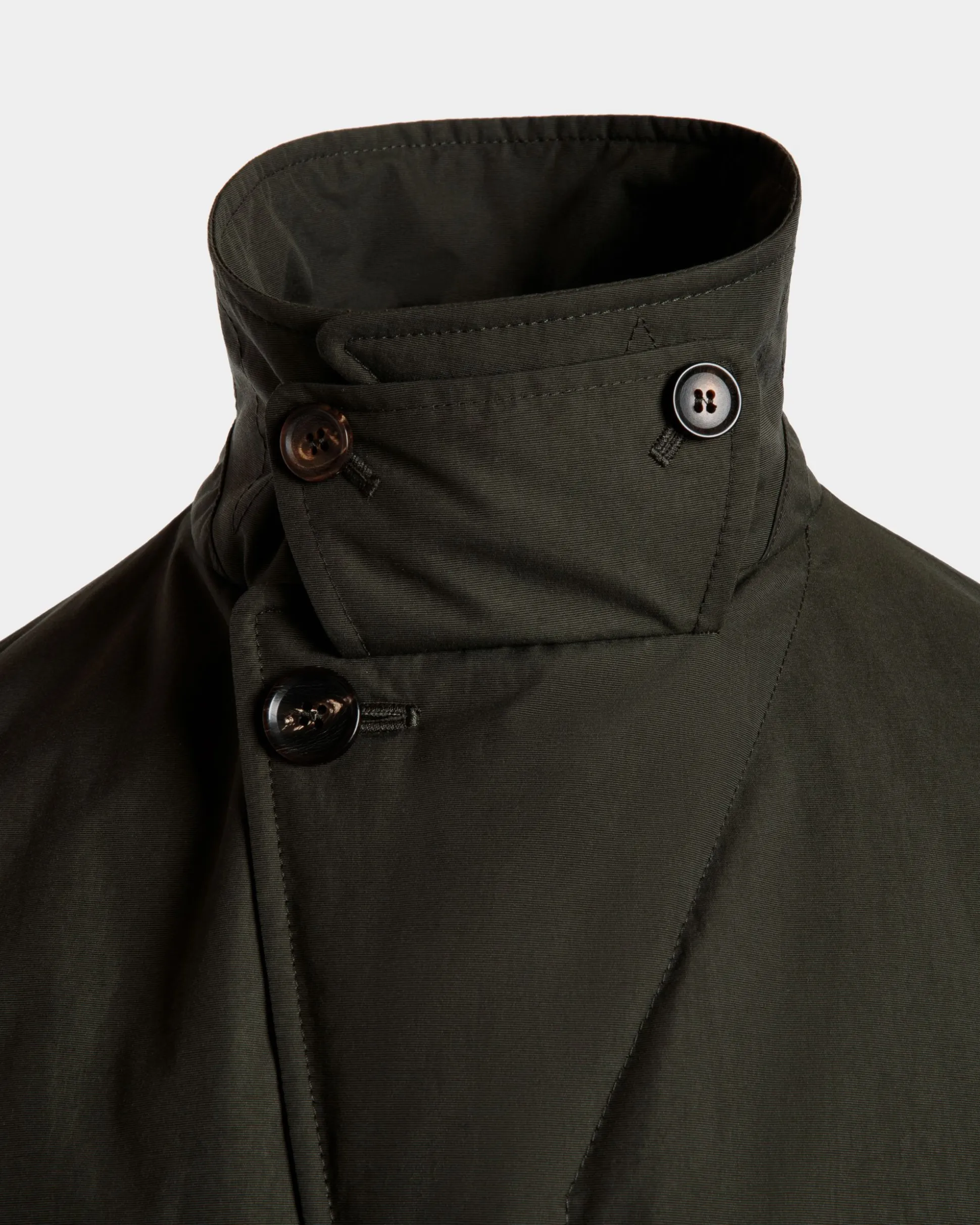 Field Jacket In Military Green Nylon