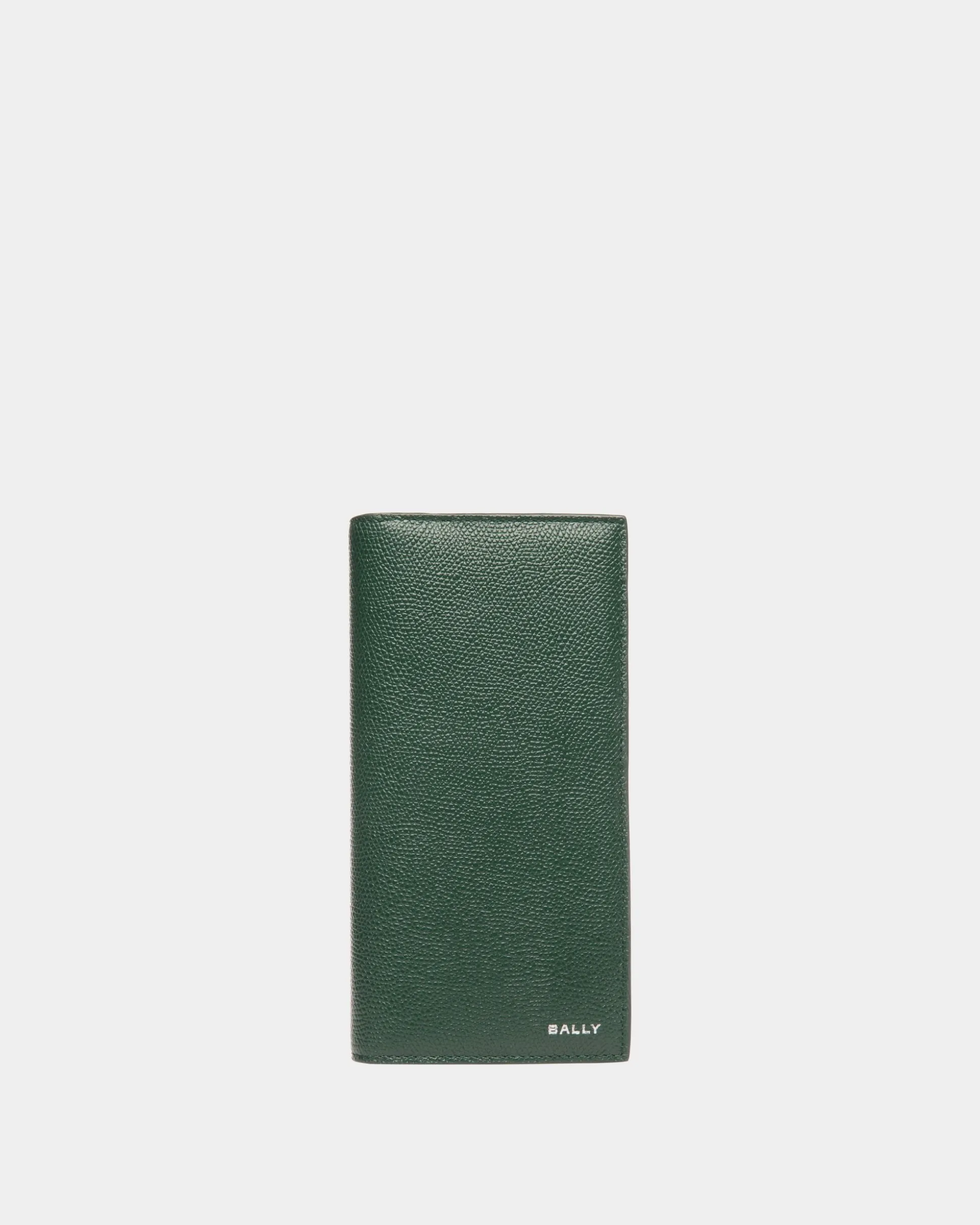 Flag Continental Wallet in Bottle Green Leather