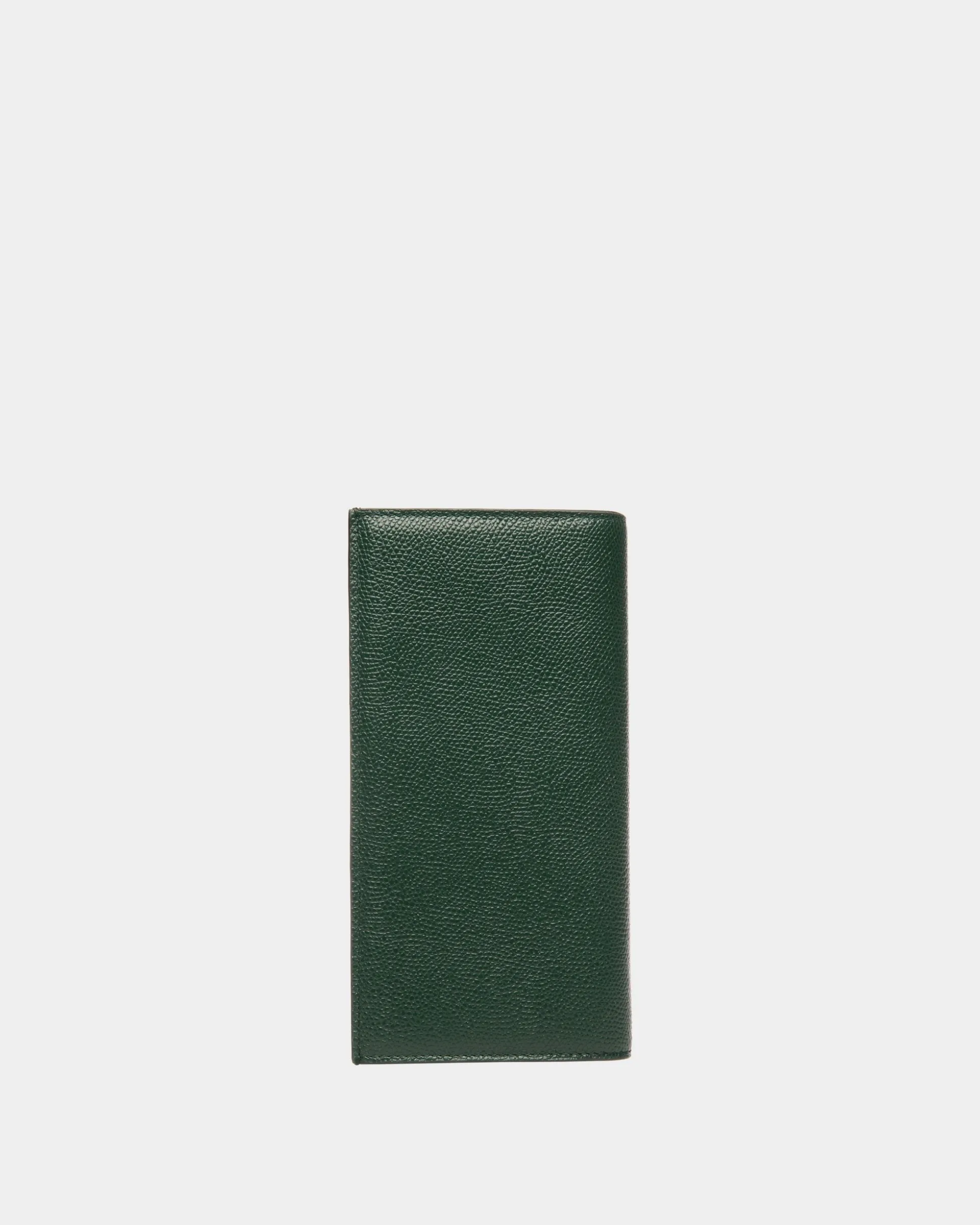 Flag Continental Wallet in Bottle Green Leather