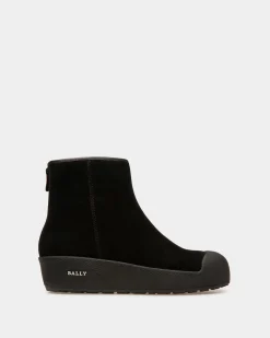 Guard Leather Snow Boots In Black