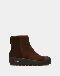 Guard Leather Snow Boots In Brown