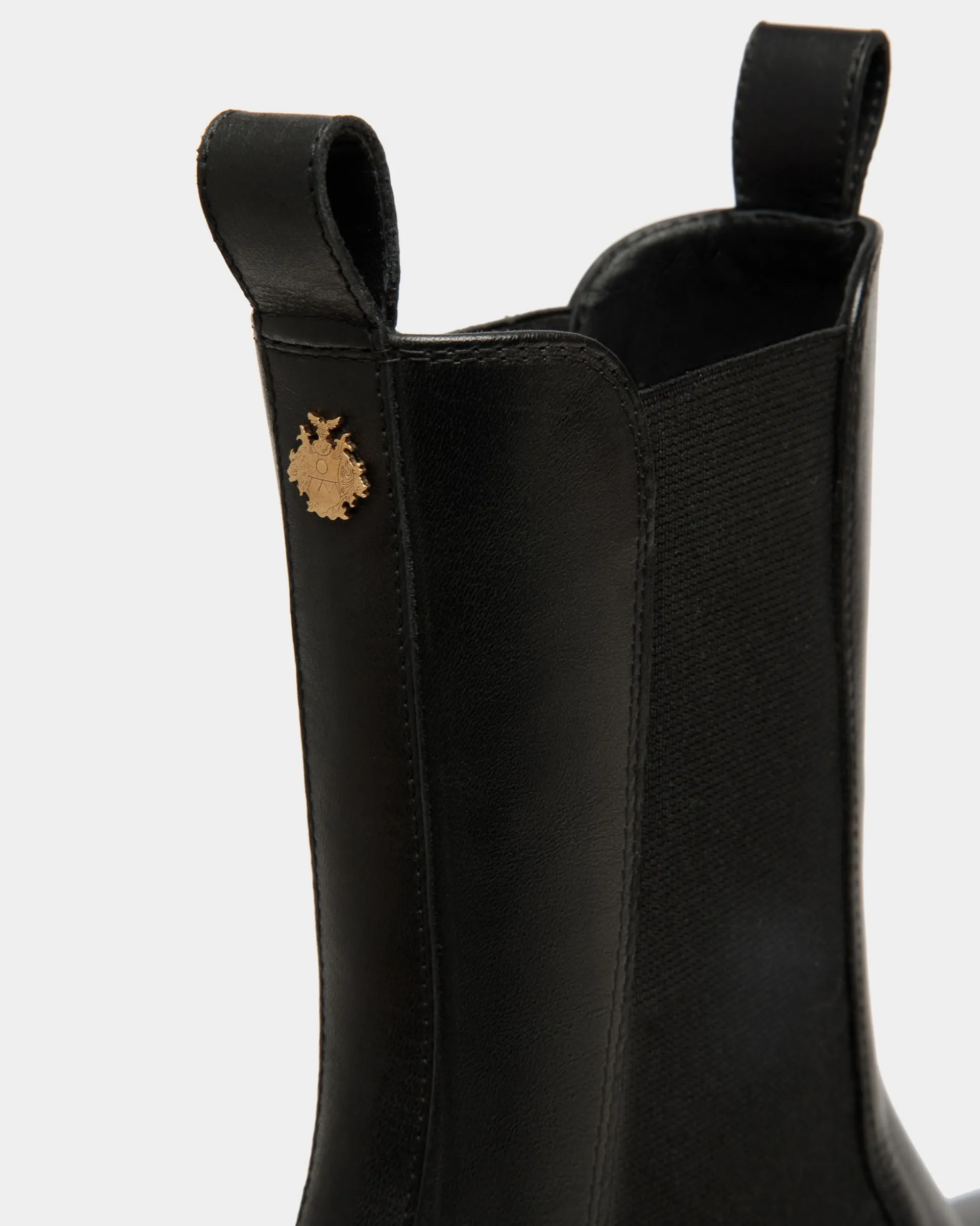 Gusto Bootie in Black Leather