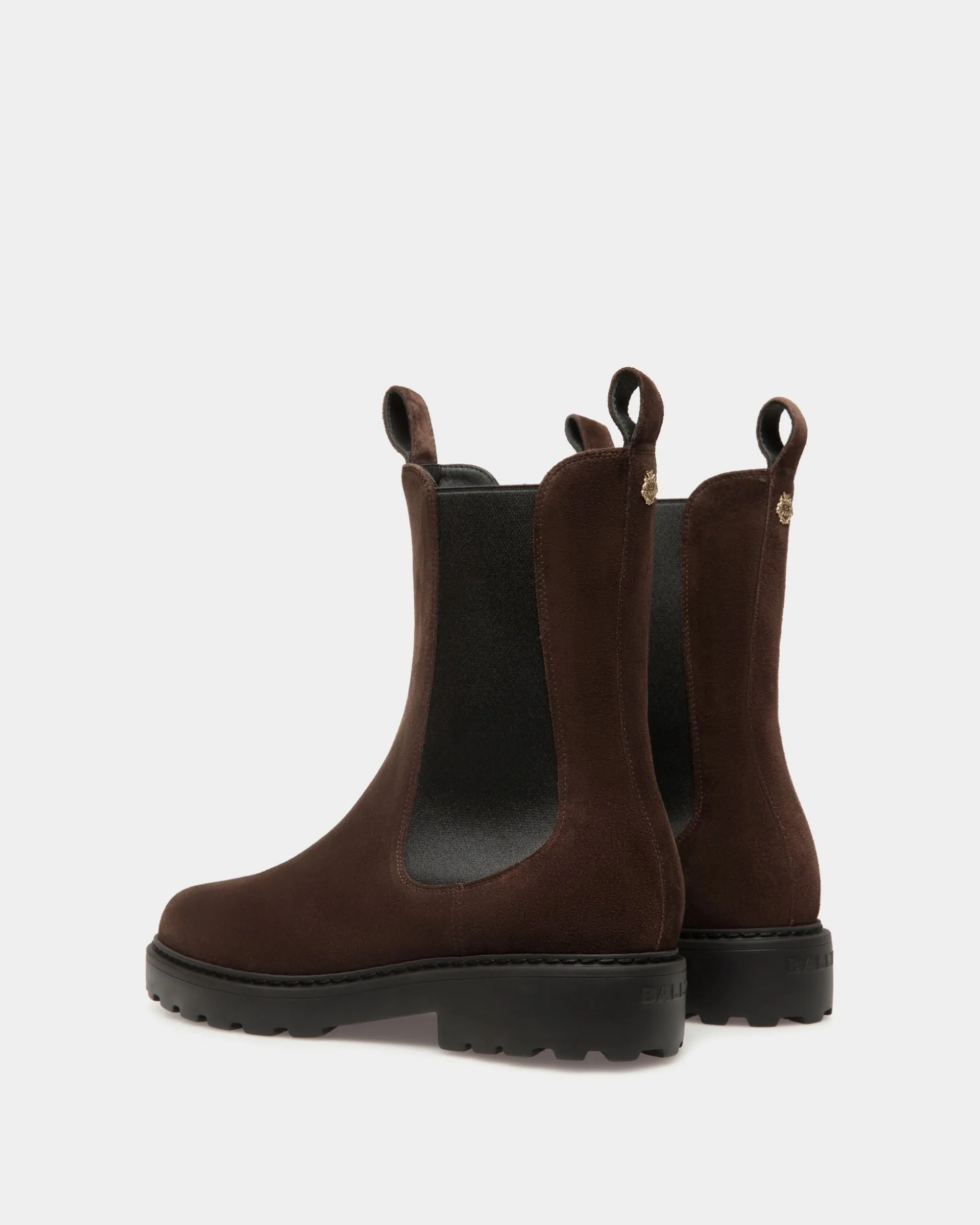 Gusto Bootie In Ebano Suede Leather