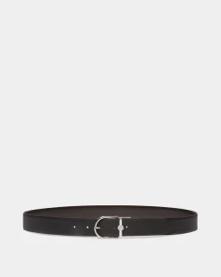 Hanky 35mm Reversible Belt in Black And Brown Leather
