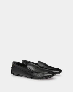 Kerbs Driver in Black Grained Leather