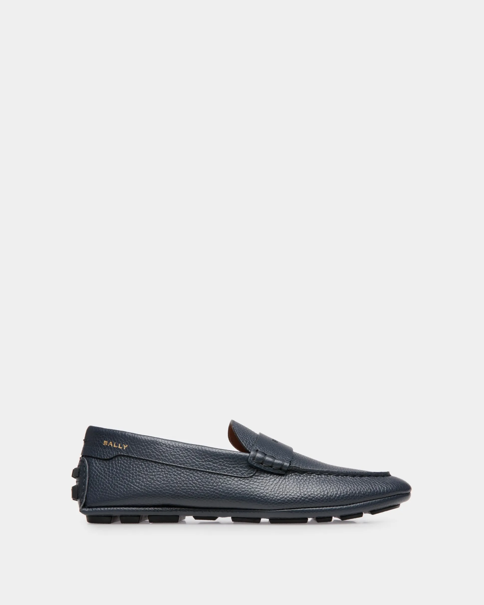 Kerbs Driver in Blue Grained Leather