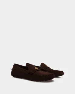 Kerbs Driver In Ebano Suede Leather