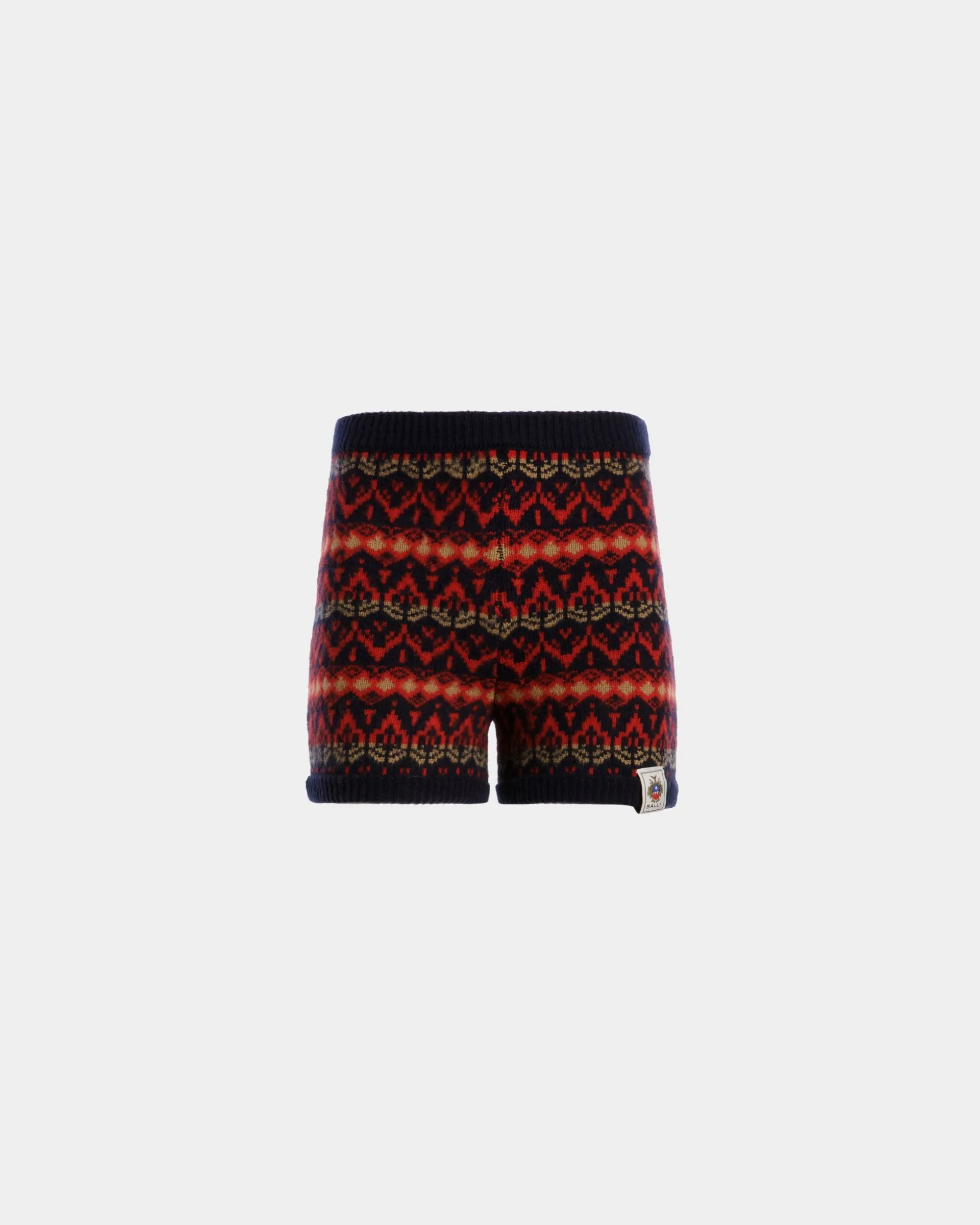 Knit Shorts In Multicolor Wool