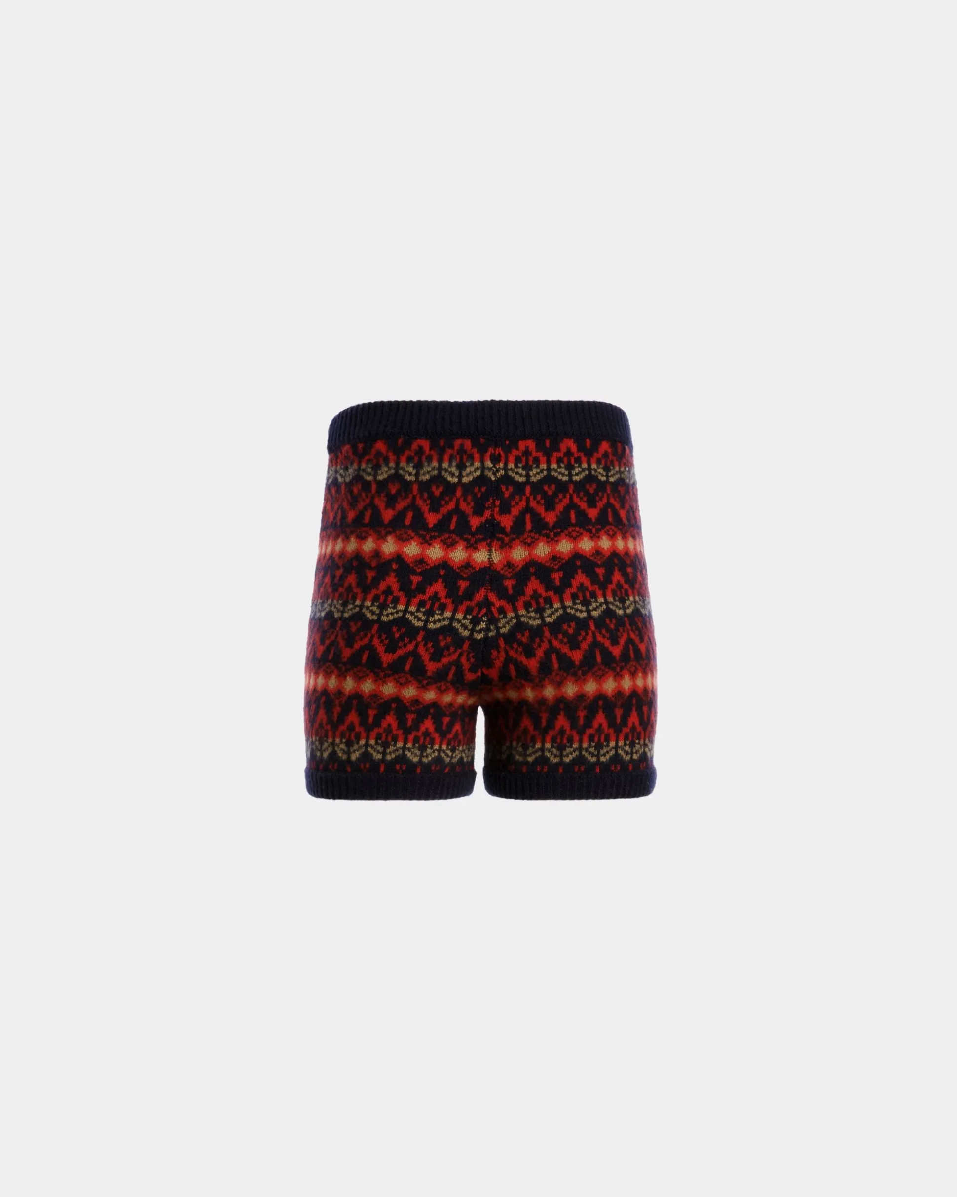 Knit Shorts In Multicolor Wool
