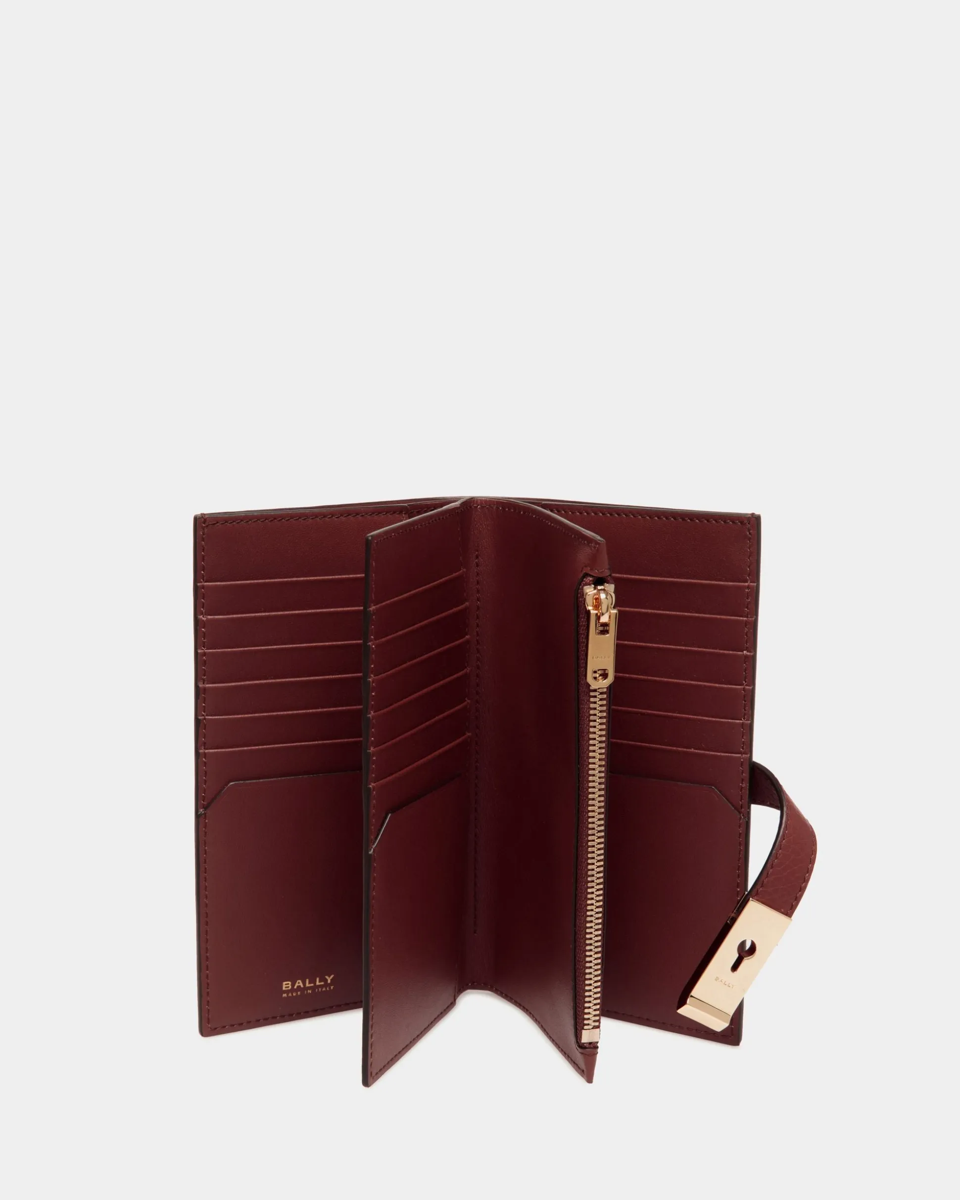Lock Me Long Wallet In Andorra Grained Leather