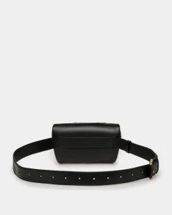Mountain Belt Bag in Black Leather