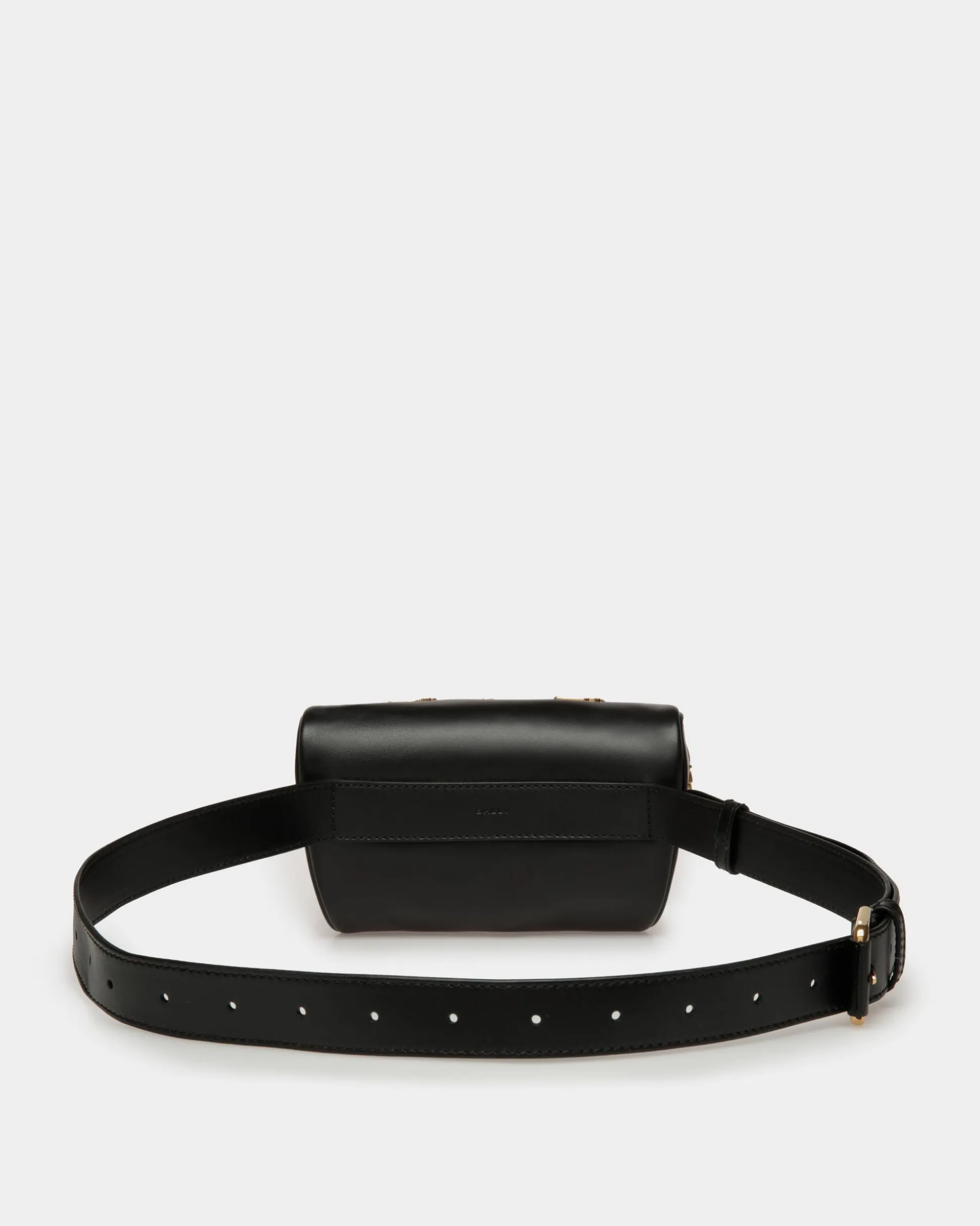 Mountain Belt Bag in Black Leather