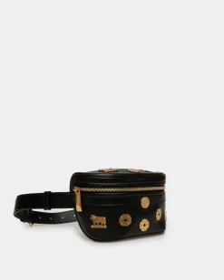 Mountain Belt Bag in Black Leather