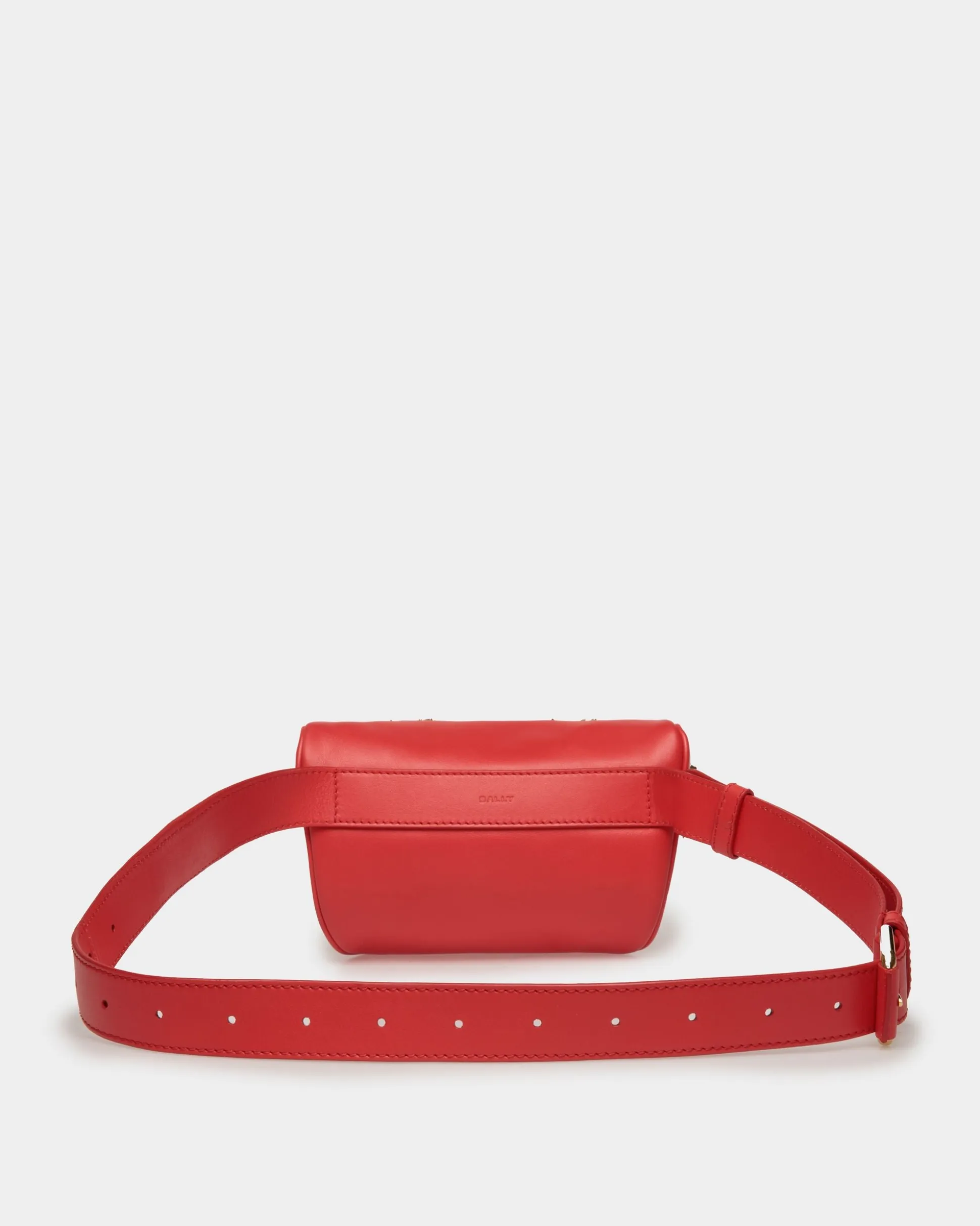 Mountain Belt Bag in Red Leather