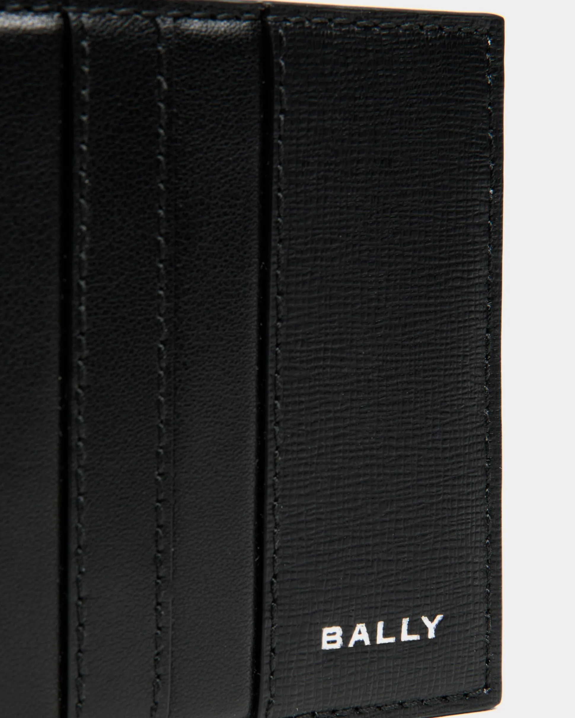 Mythos Bifold Wallet In Black Recycled Leather