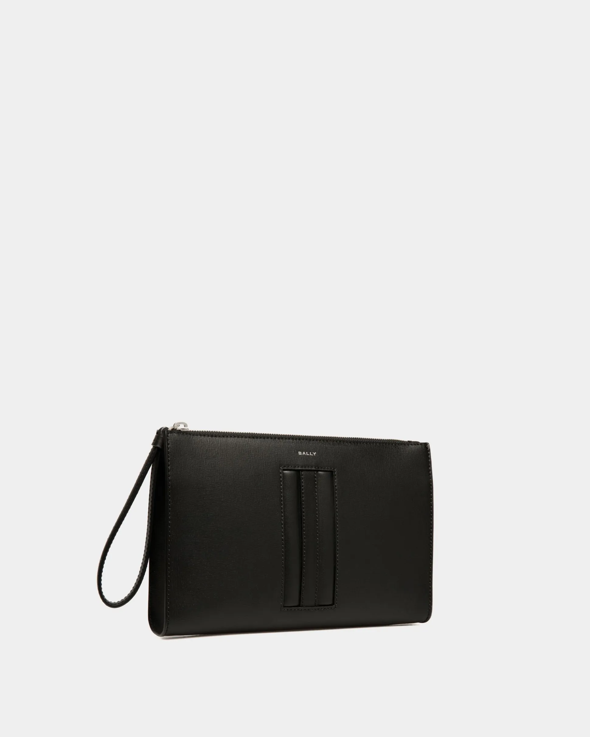 Mythos Pouch In Black Recycled Leather