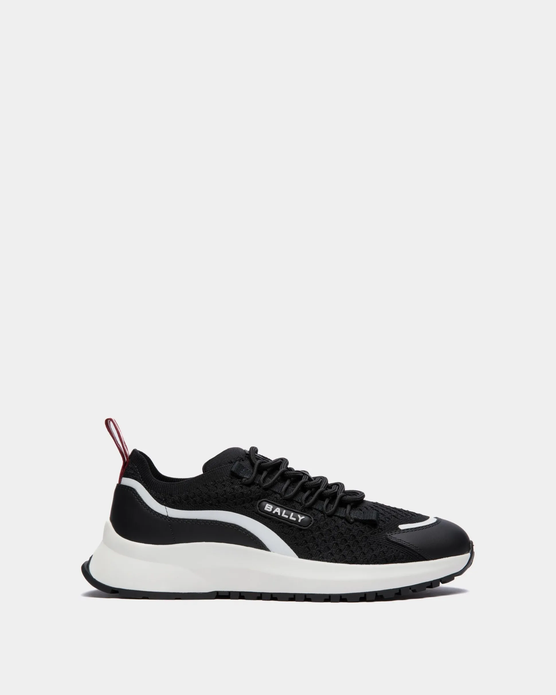 Outline Sneaker in Black Nylon