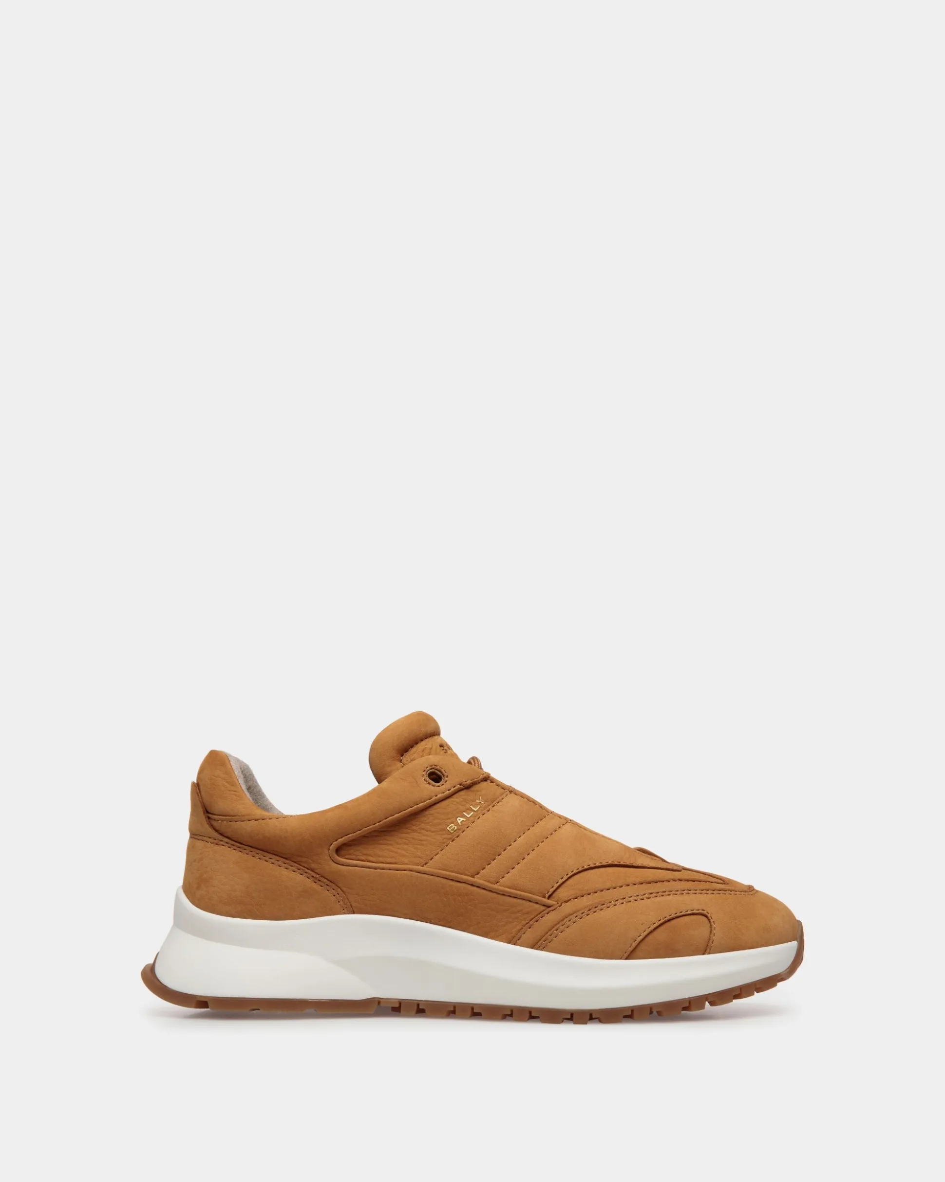 Outline Sneaker in Brown Nubuck Leather