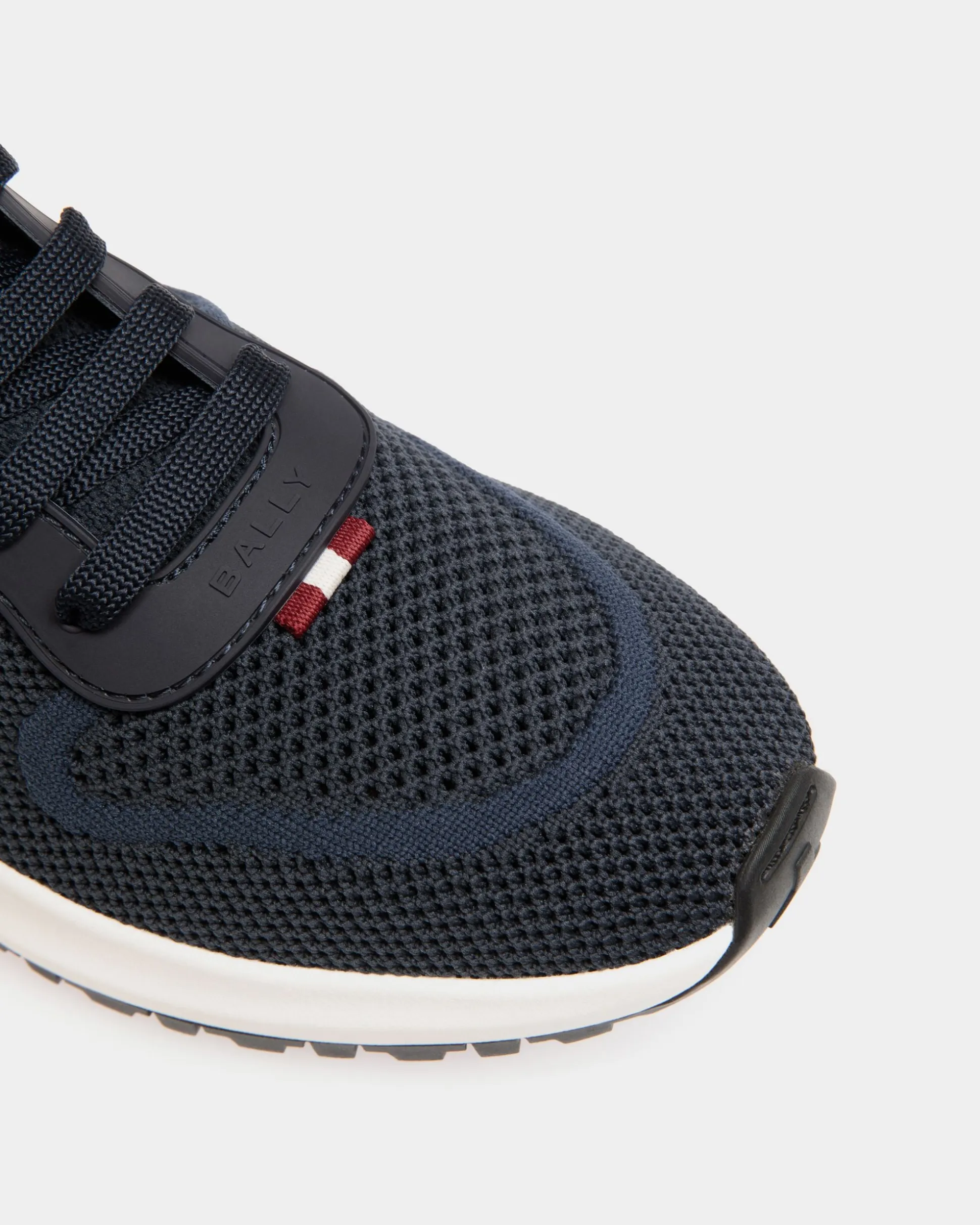 Outline Sneaker In Navy Blue Knit